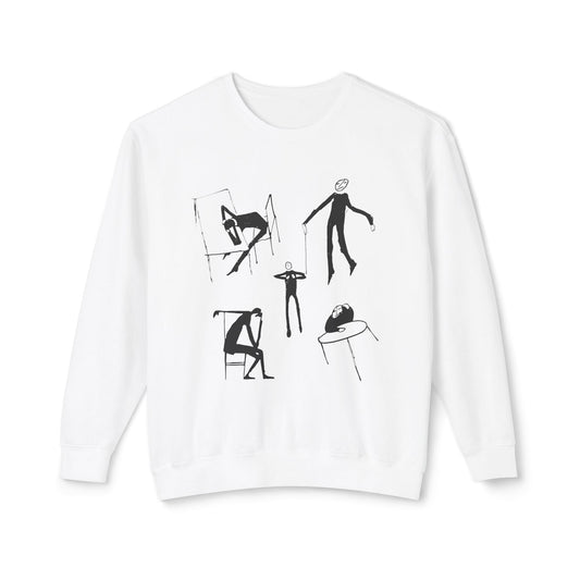 early 1900s sketches (collage of sketches) india ink on paper by franz kafka 100% cotton sweatshirt