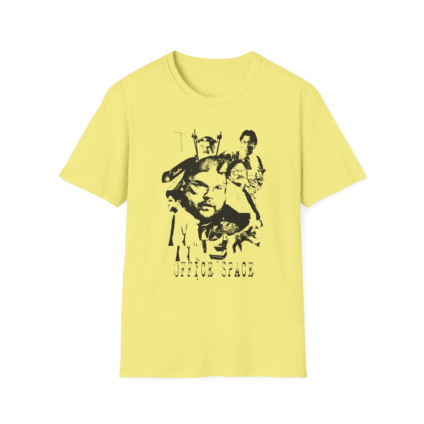 office space 1999 mike judge comedy movie fan art scary collage tshirt