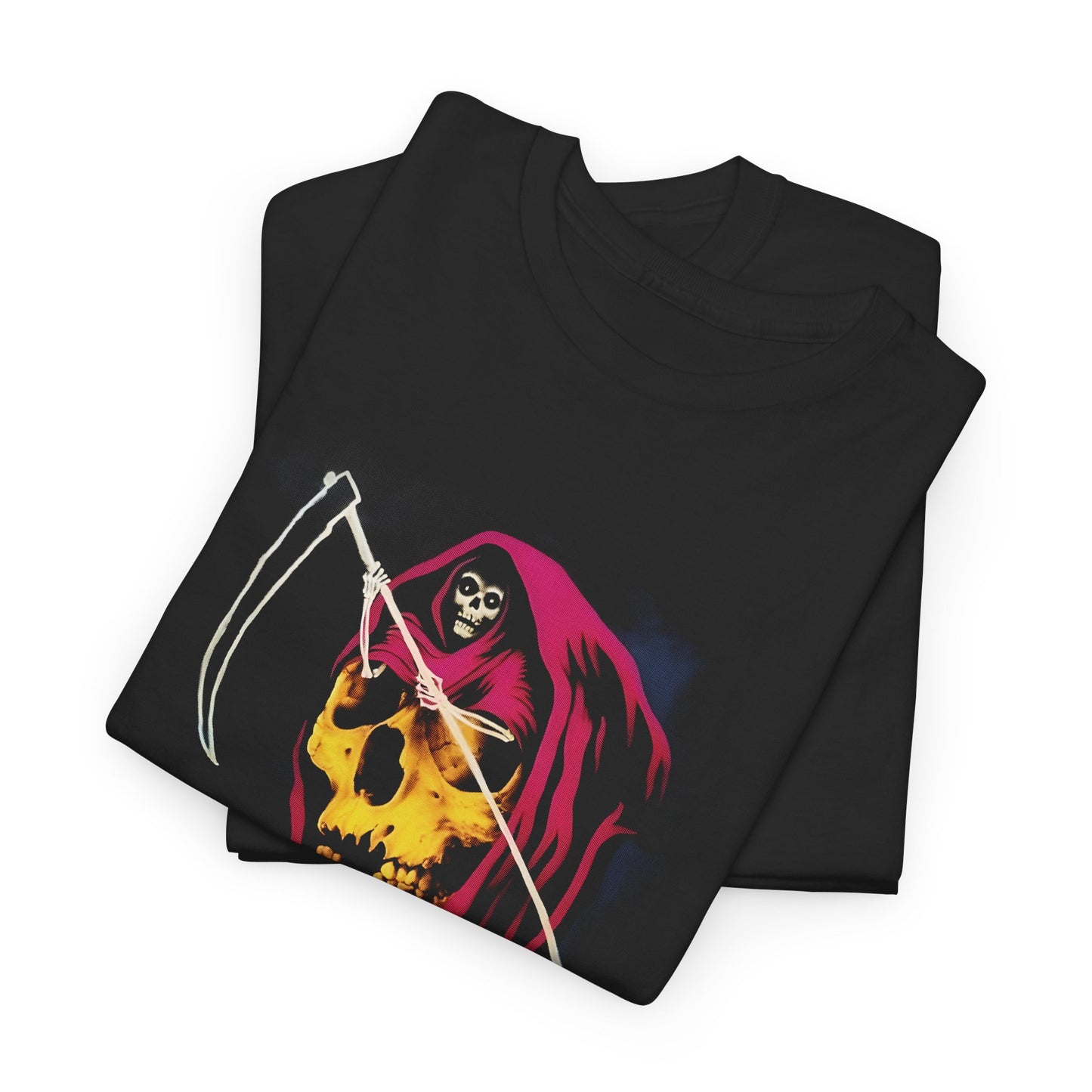 grim reaper pink cloak vintage graphic tshirt