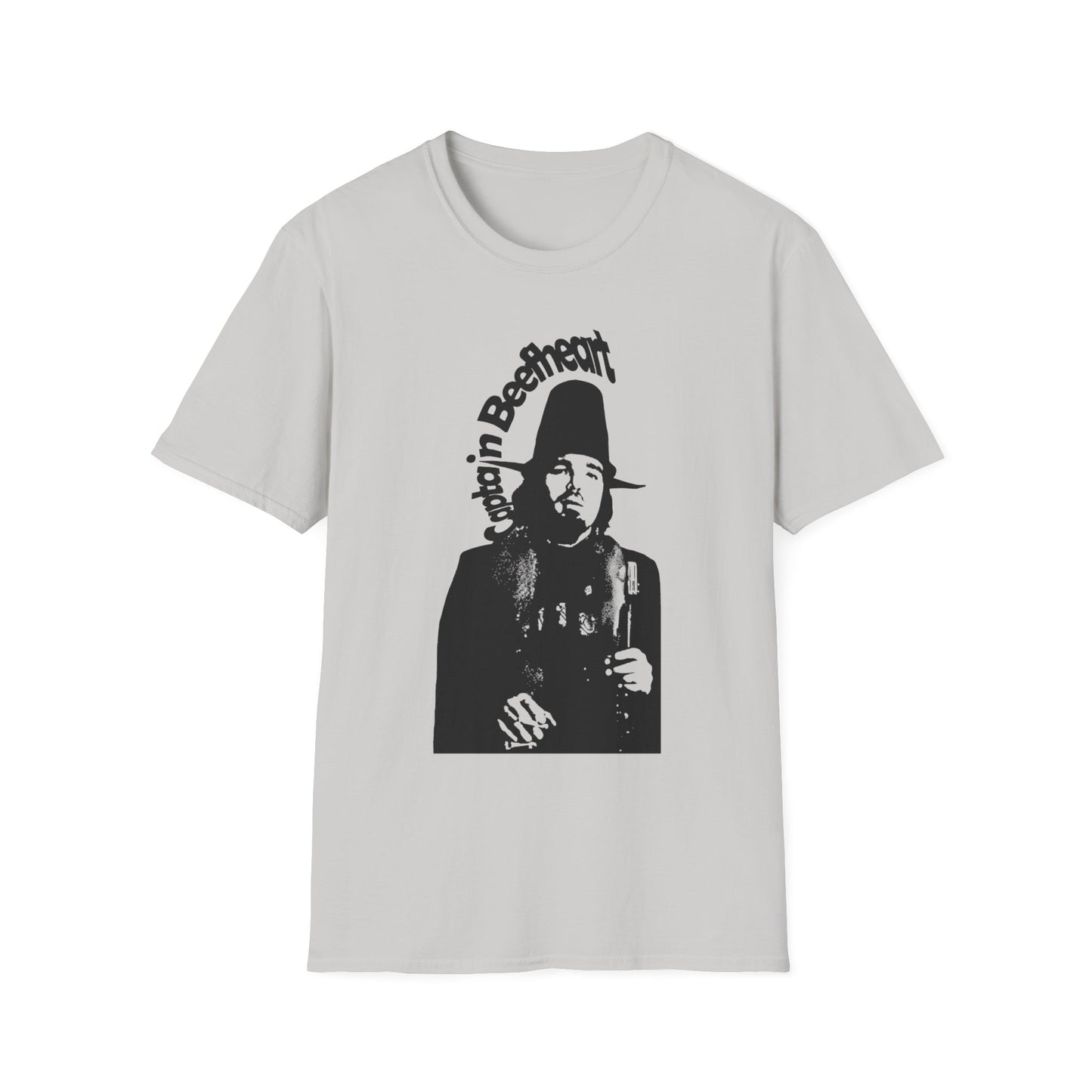 captain beefheart stencil in black tshirt