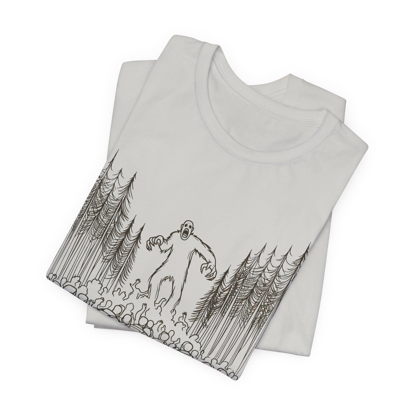 sasquatch attacks tshirt