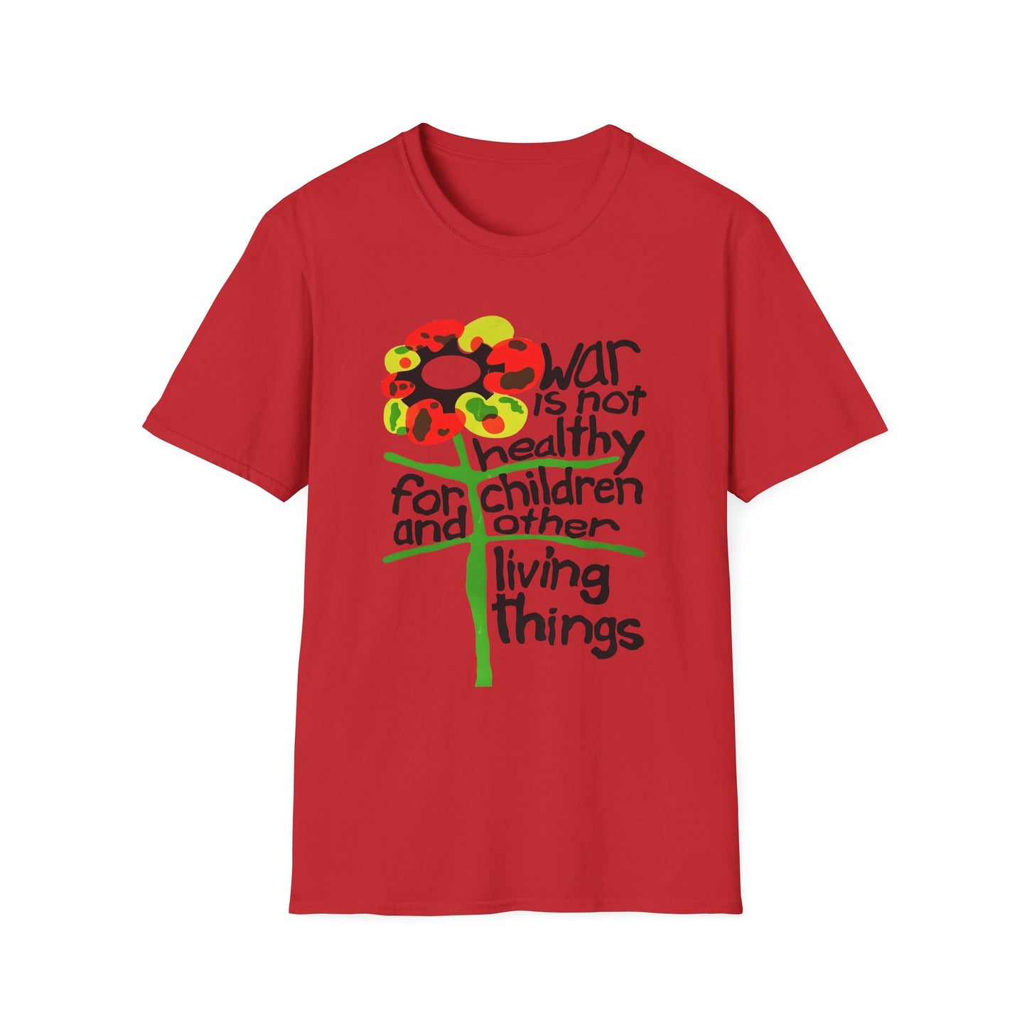 war is not healthy for children and other living things 1970s vietnam anti war poster tshirt