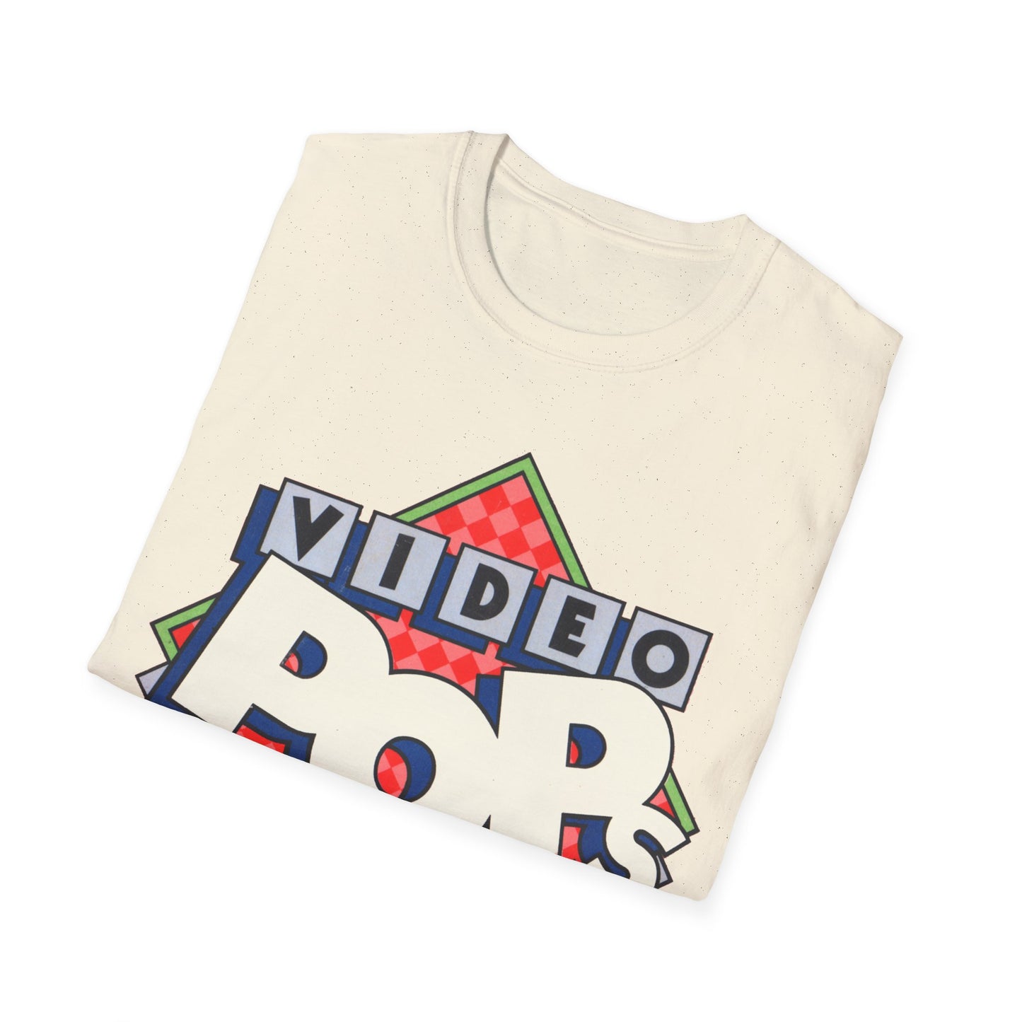 vintage video pops blank tape design tshirt