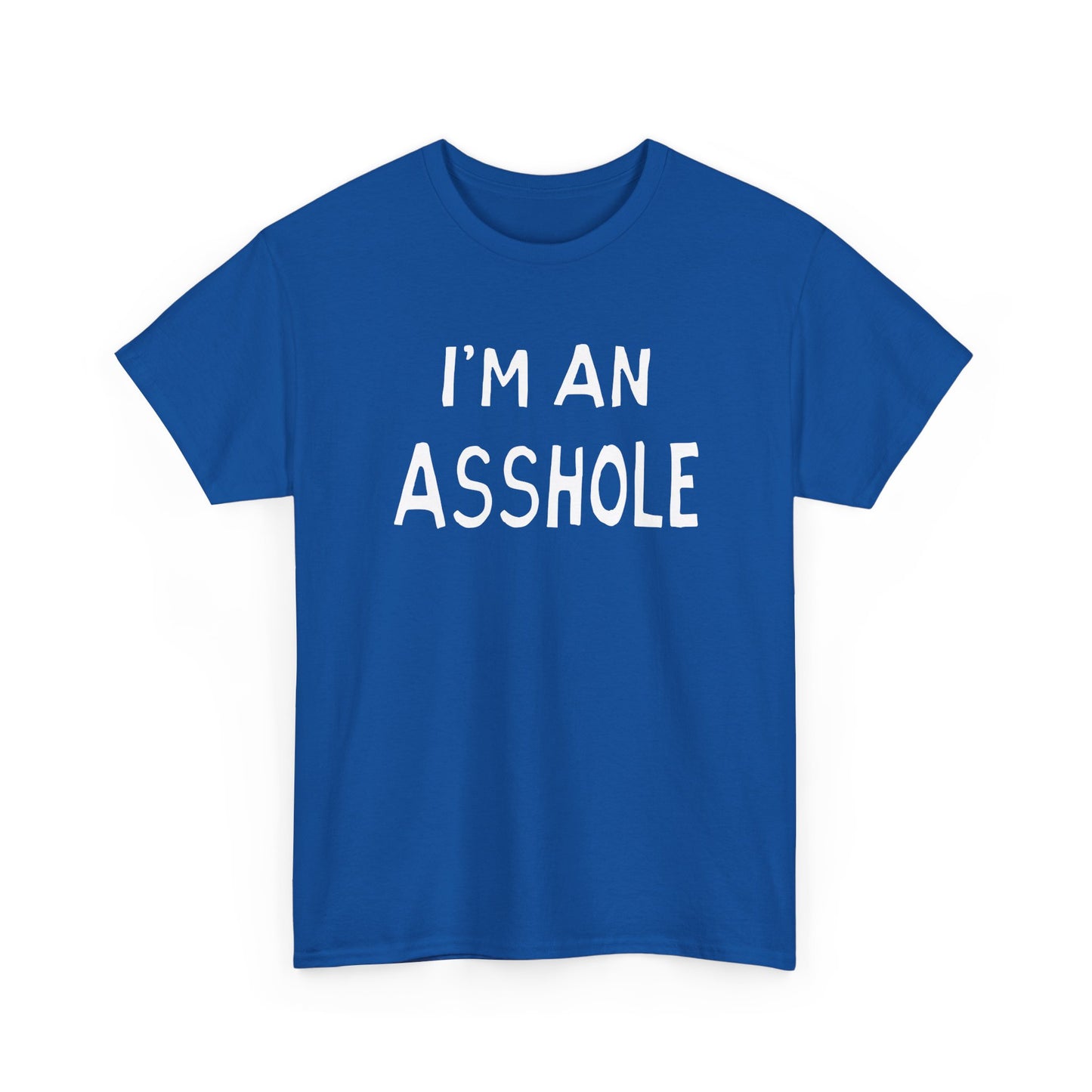 i'm an asshole hand drawn font tshirt
