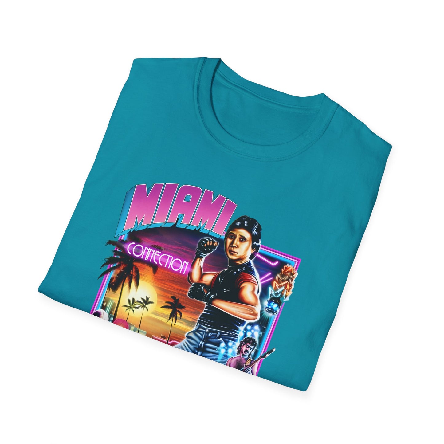 1987 movie miami connection movie poster tshirt