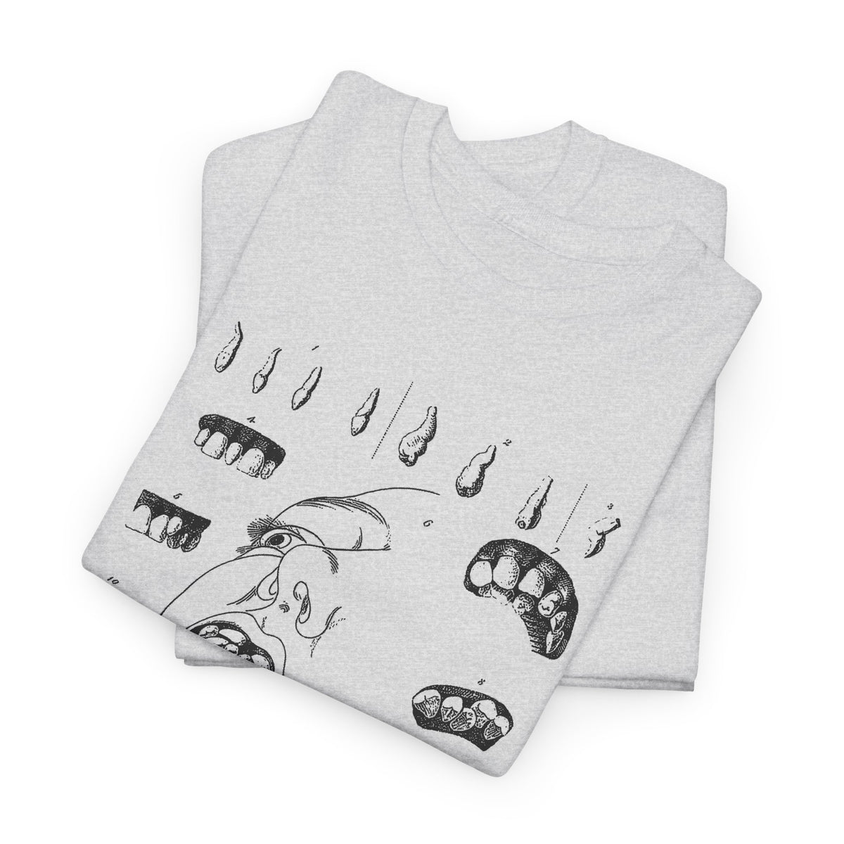 early 1800s disease of the human teeth dentistry illustration tshirt