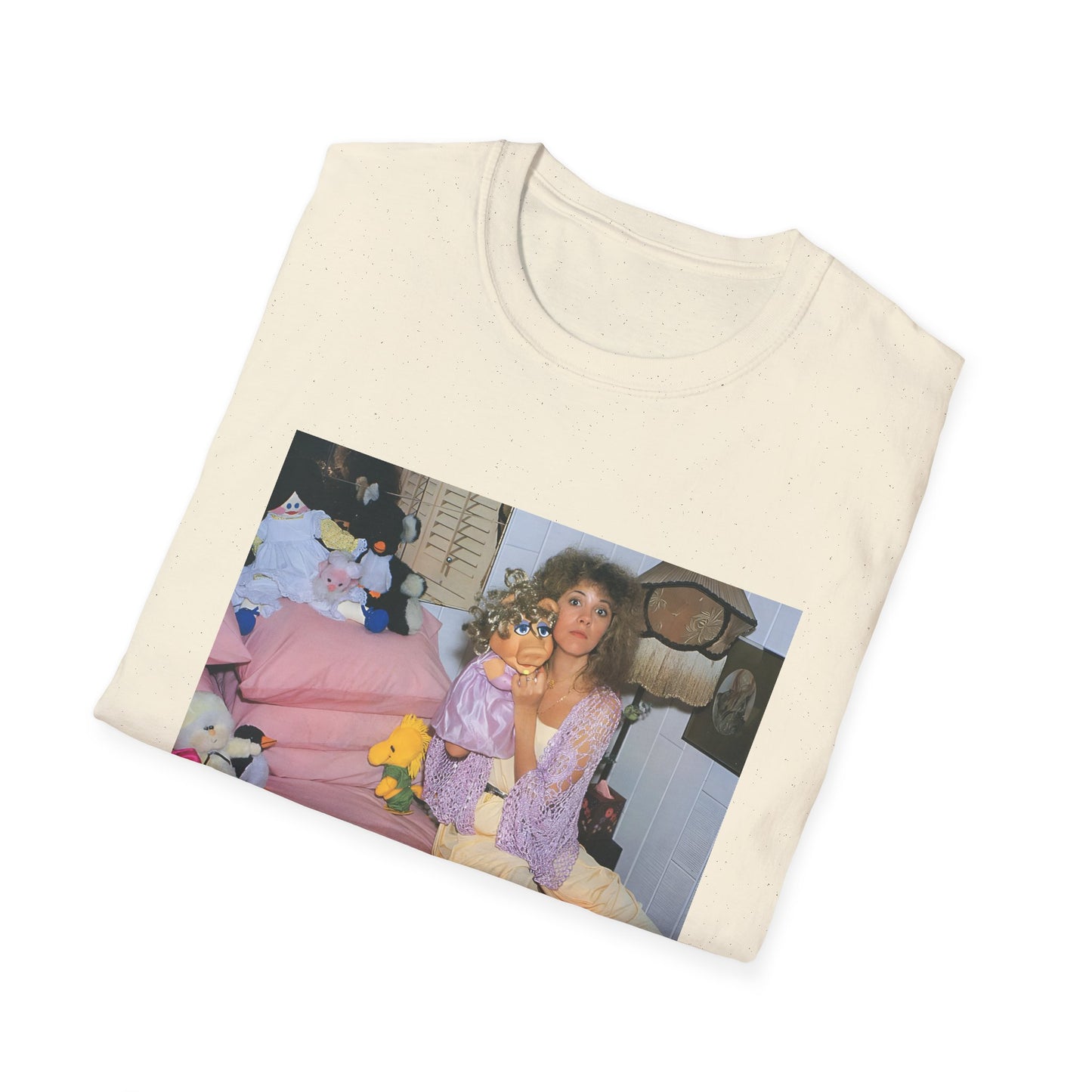 stevie nicks and miss piggy photo tshirt, unisex softstyle