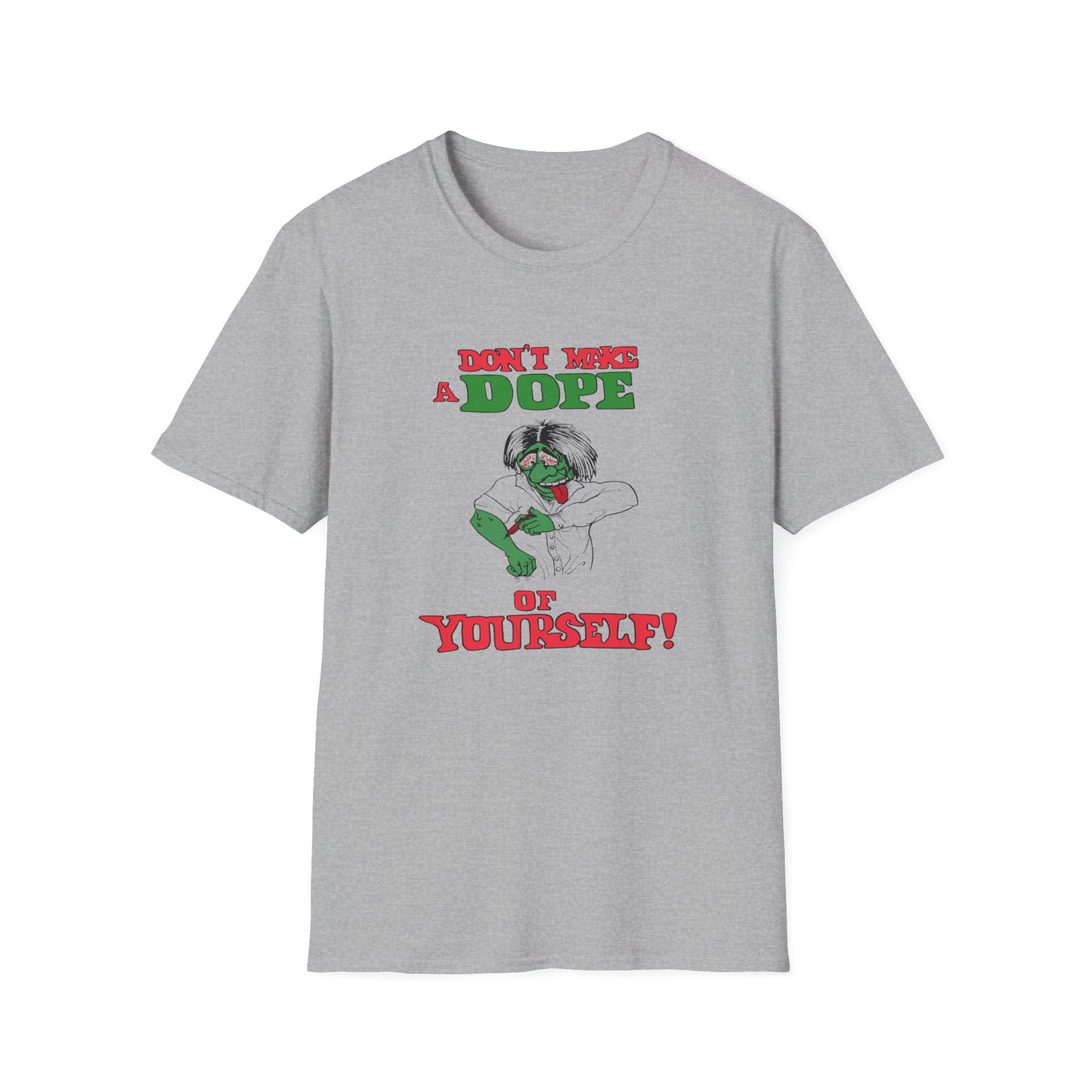 1960s anti drug poster don't make a dope of yourself by smartset smarteen s.o.s tshirt