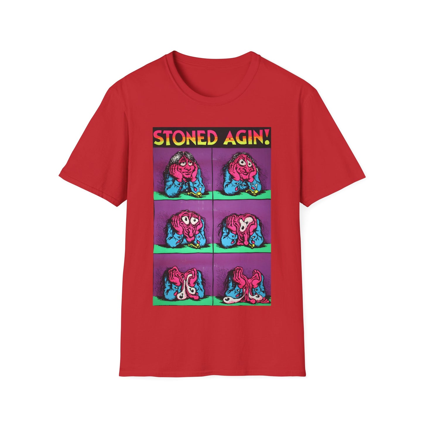 stoned agin! r. crumb blacklight poster tshirt