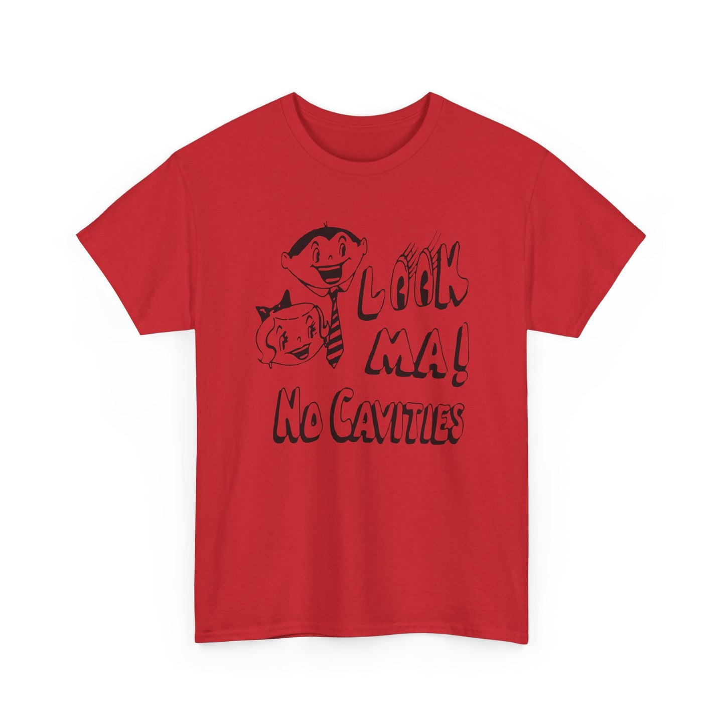 vintage look ma! no cavities reproduction tshirt