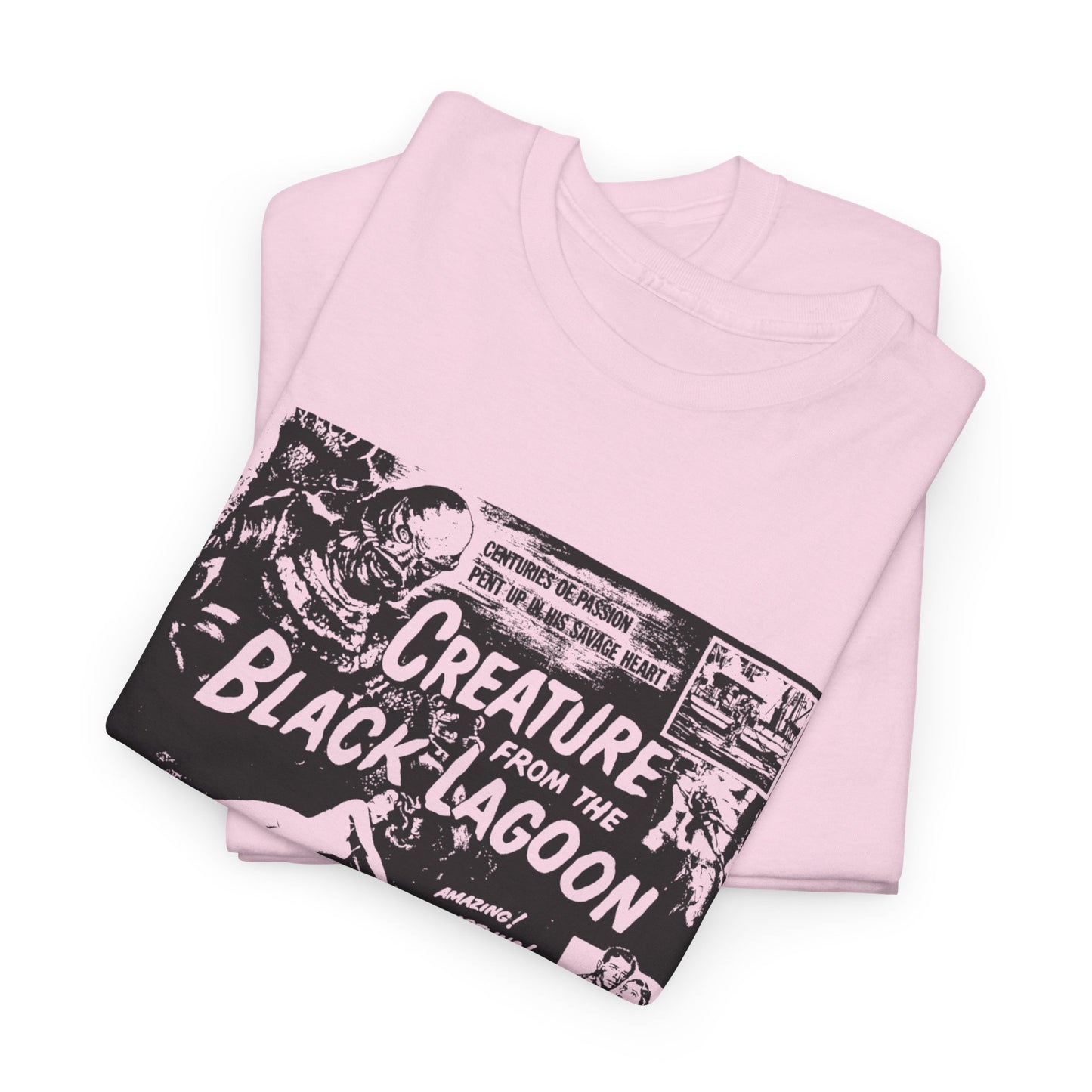 creature from the black lagoon 1954 movie poster stencil style fan art tshirt