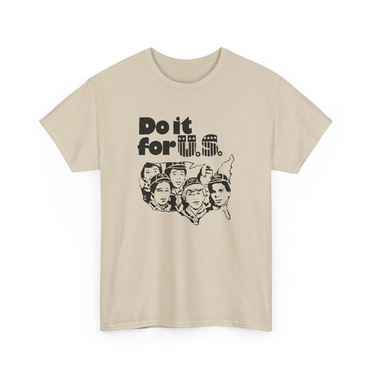 do it for us old boyscouts ad encouraging people to vote in the 1976 election tshirt