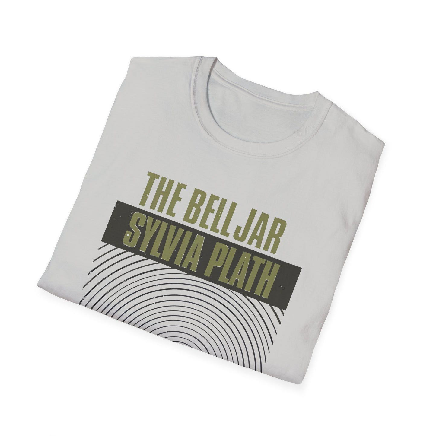 1963 book by sylvia plath the bell jar book cover tshirt
