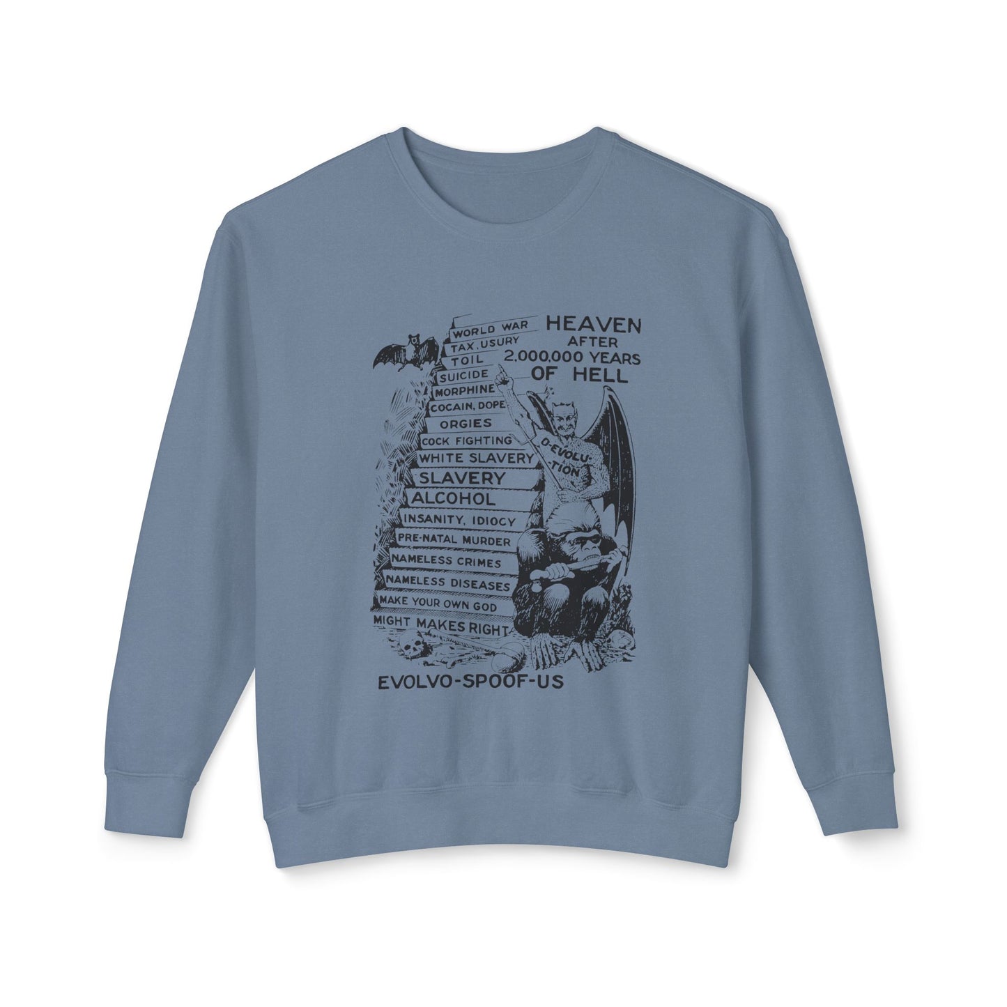 jocko-homo heavenbound b. h. shadduck 1925 religious pamphlet page six 100% cotton sweatshirt