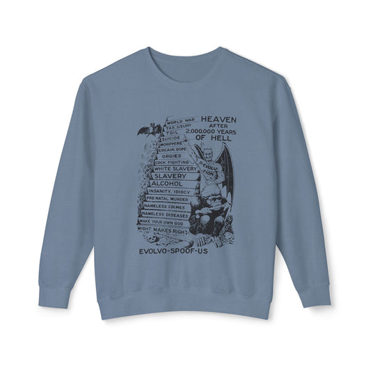 jocko-homo heavenbound b. h. shadduck 1925 religious pamphlet page six 100% cotton sweatshirt