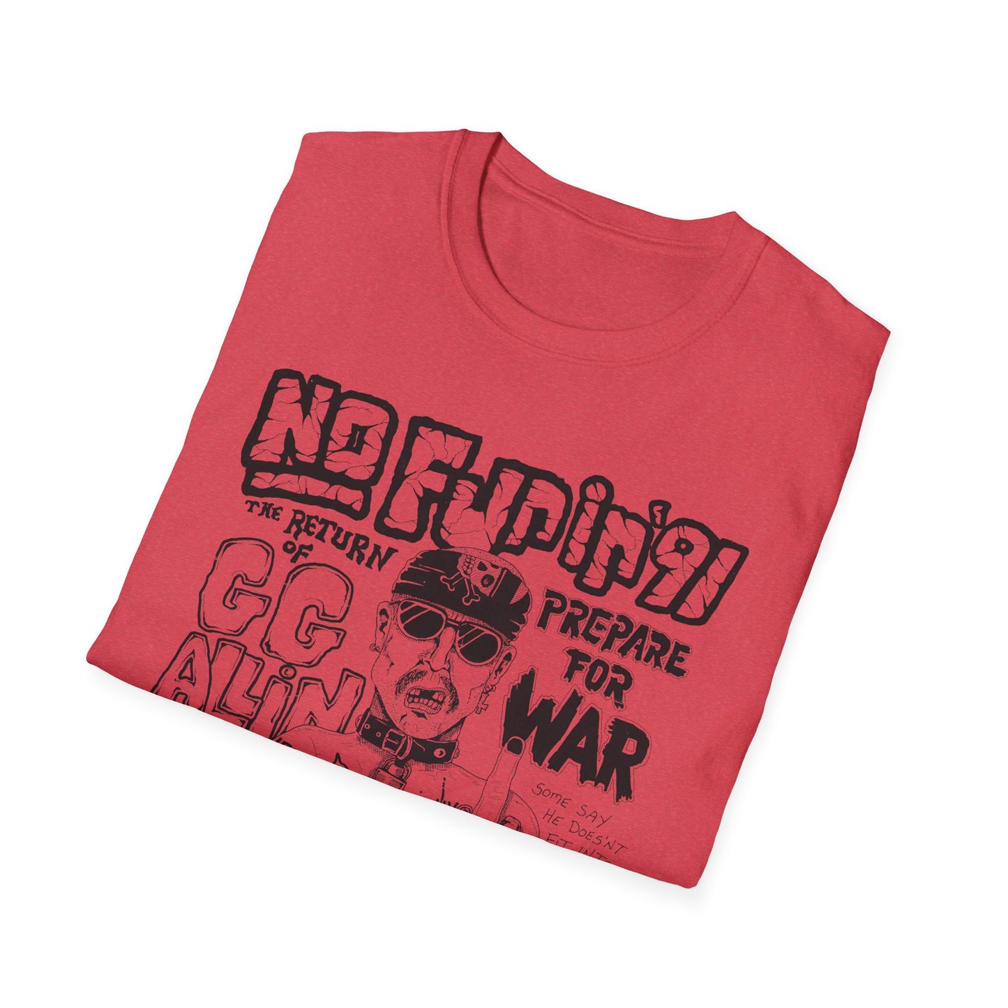 no fun in '91 gg allin show poster tshirt