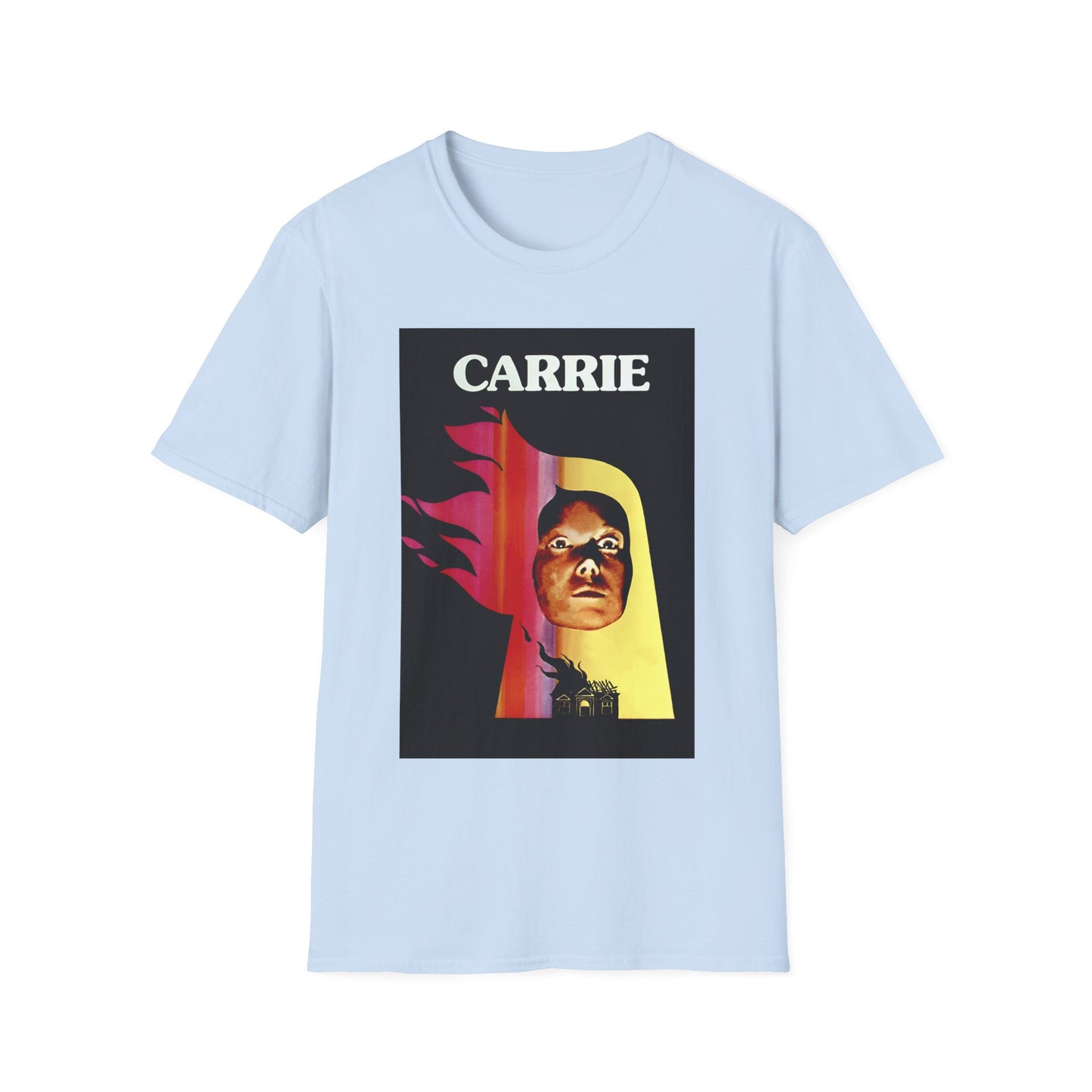 1976 spanish movie poster for carrie tshirt