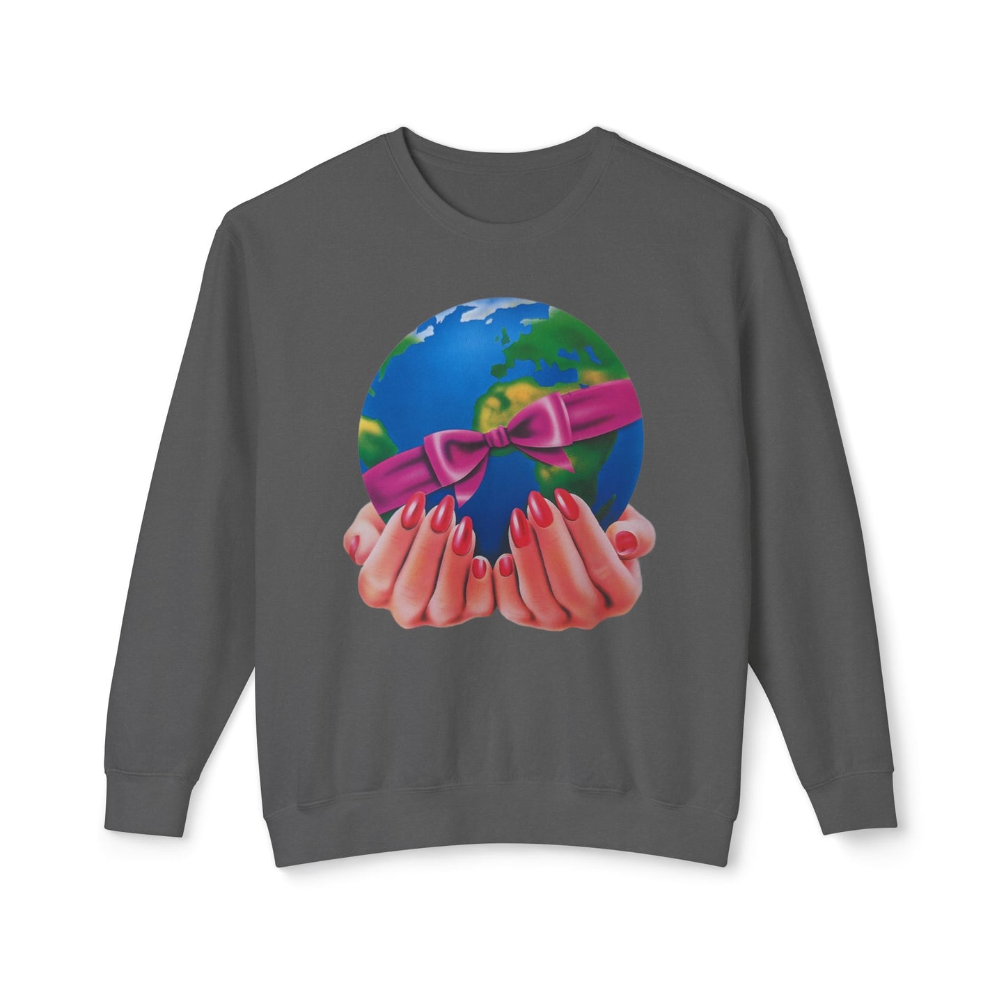 1980s graphic from a greeting card "i'd give you the world" 100% cotton sweatshirt