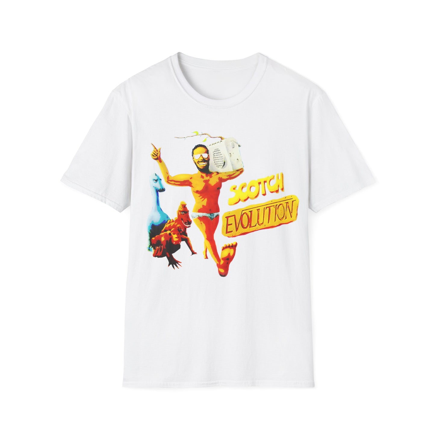 scotch evolution italo disco fan art tshirt