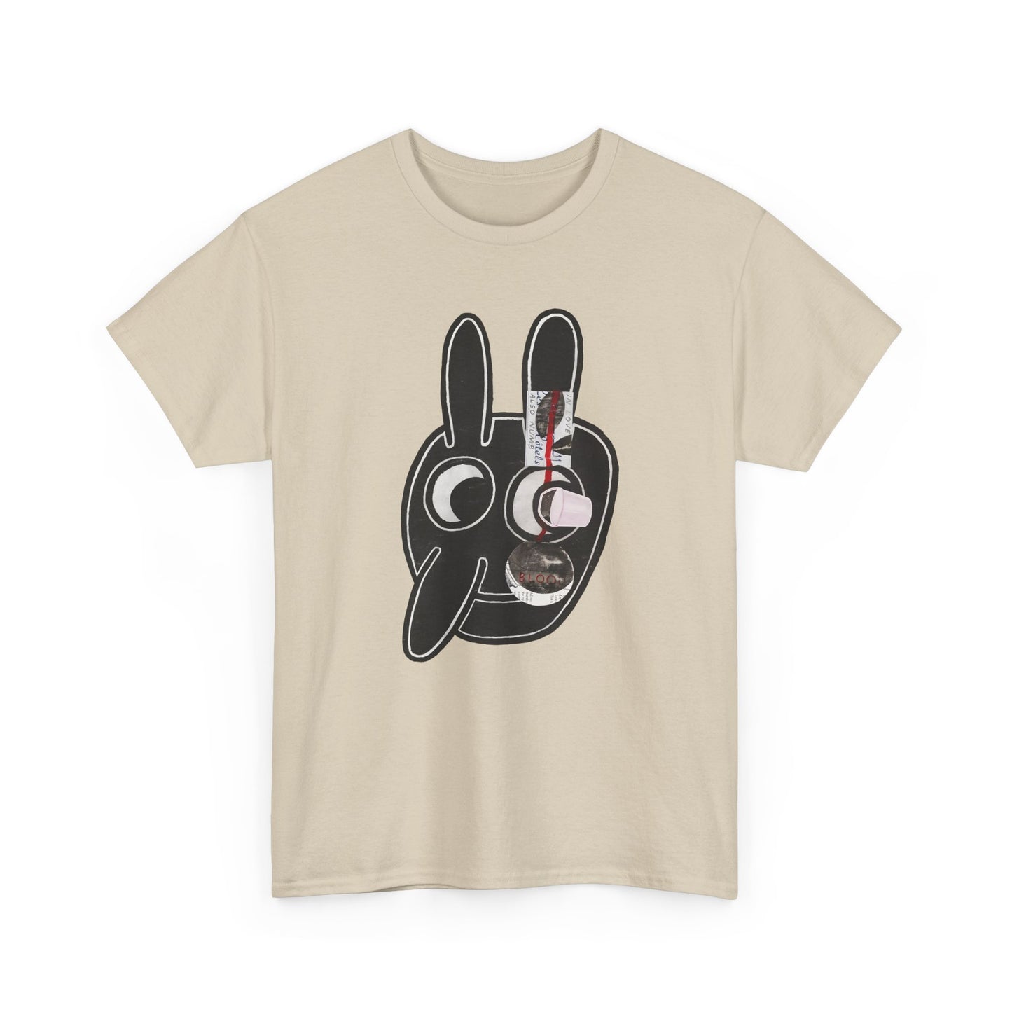 1977 blood by ray johnson reproduction tshirt