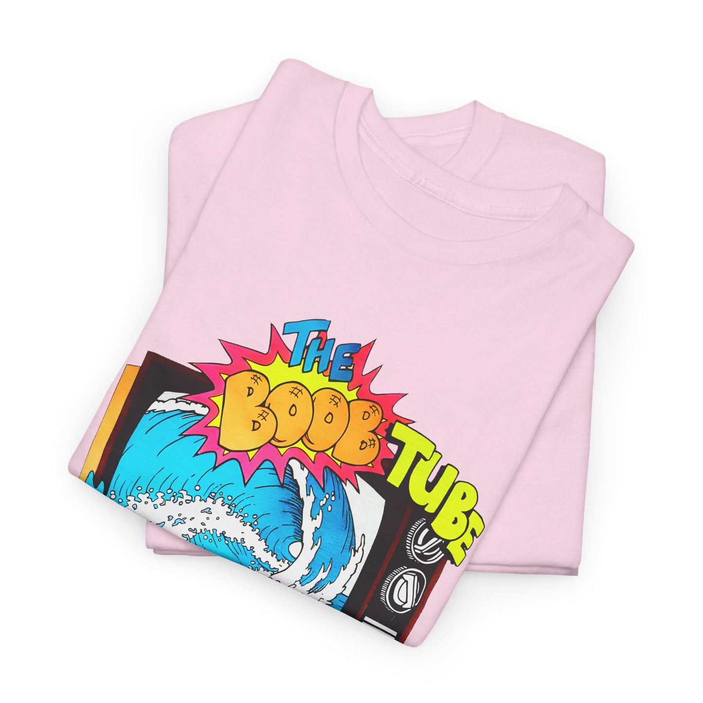 1980s boob tube surf style tv reproduction tshirt
