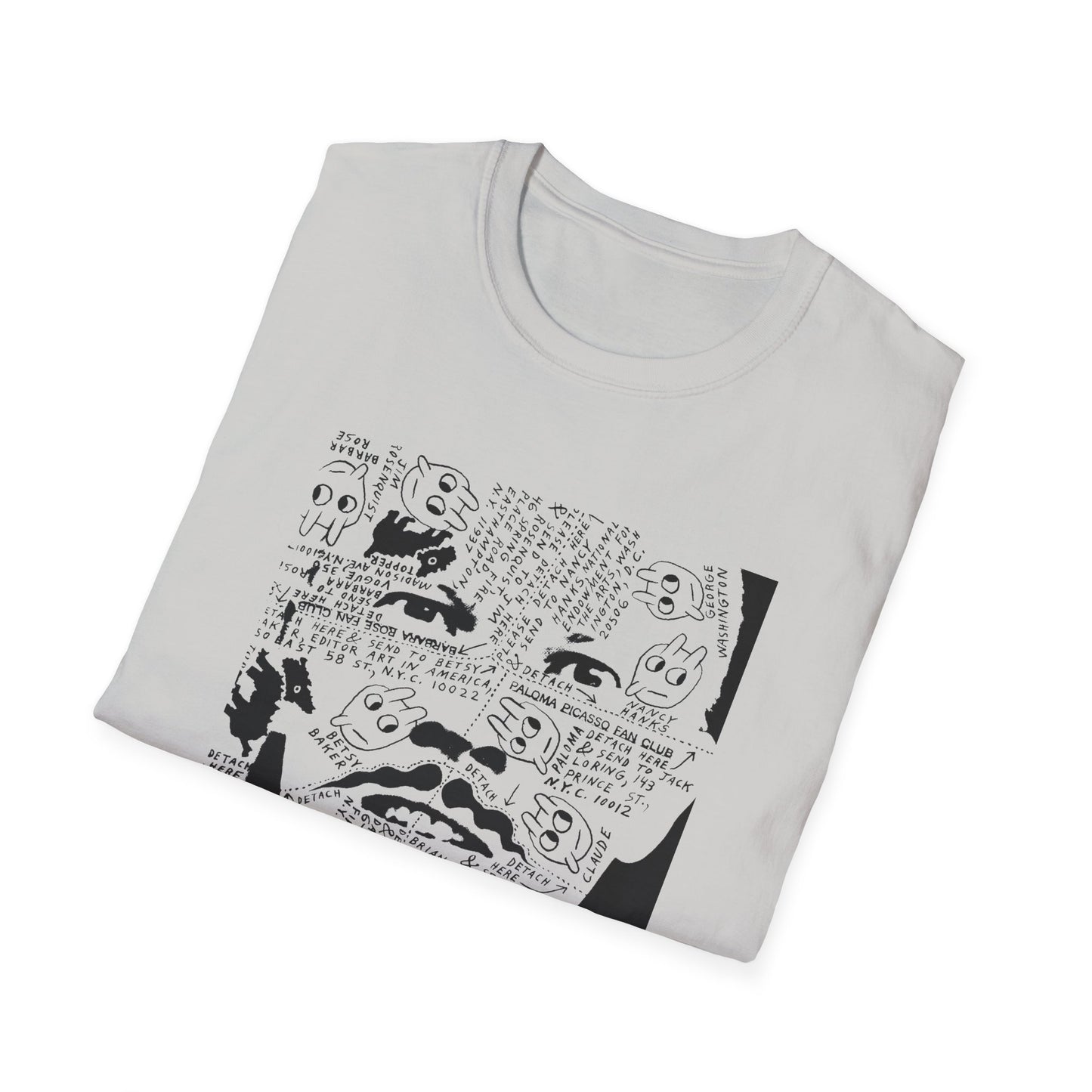 ray johnson's face tshirt