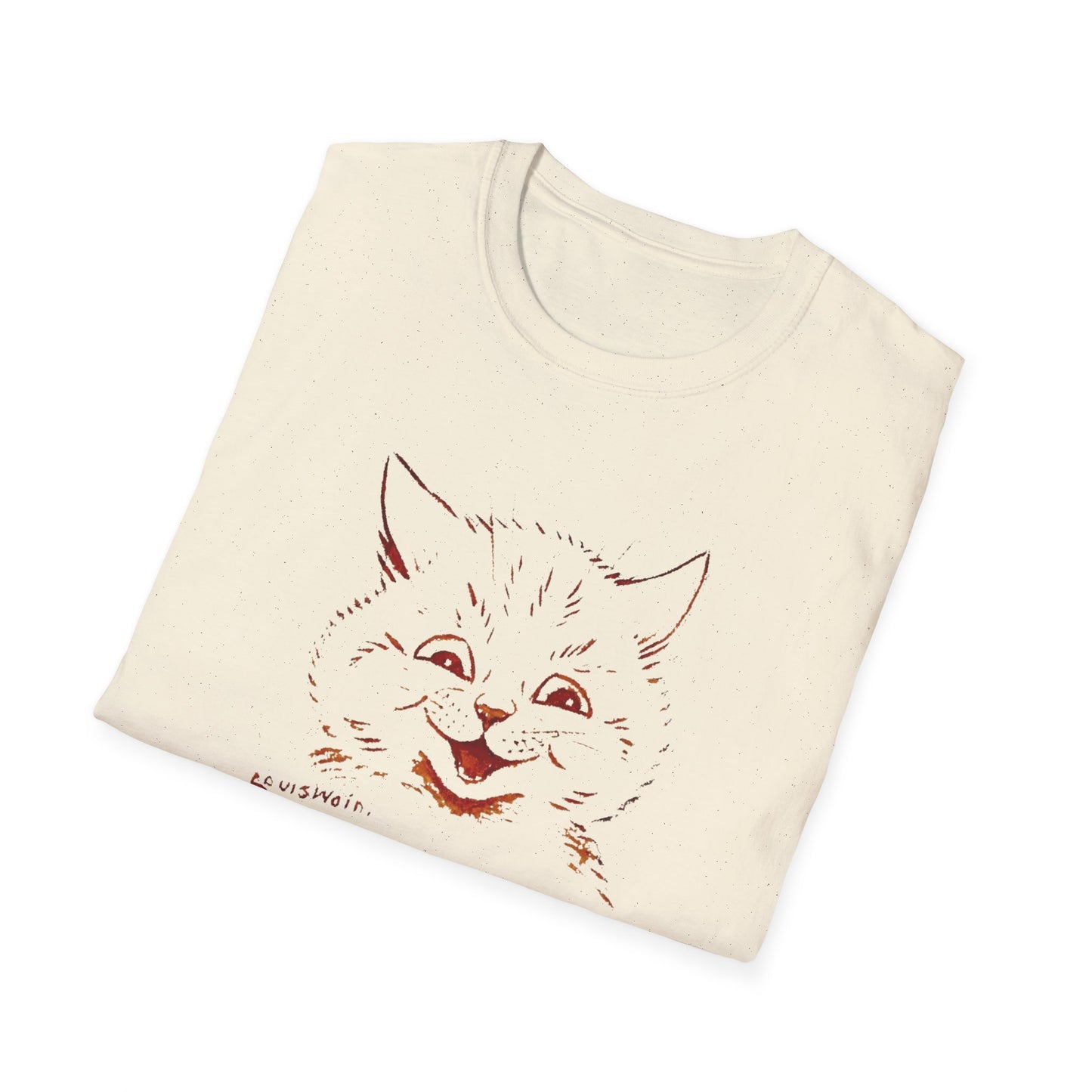 1924 louis wain cat painting i am happy because everyone loves me tshirt