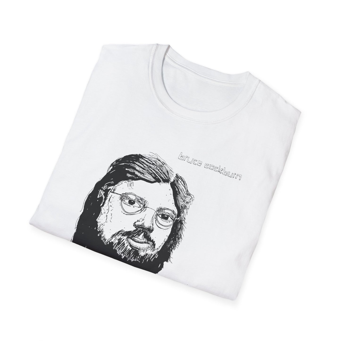 bruce cockburn original drawing tshirt
