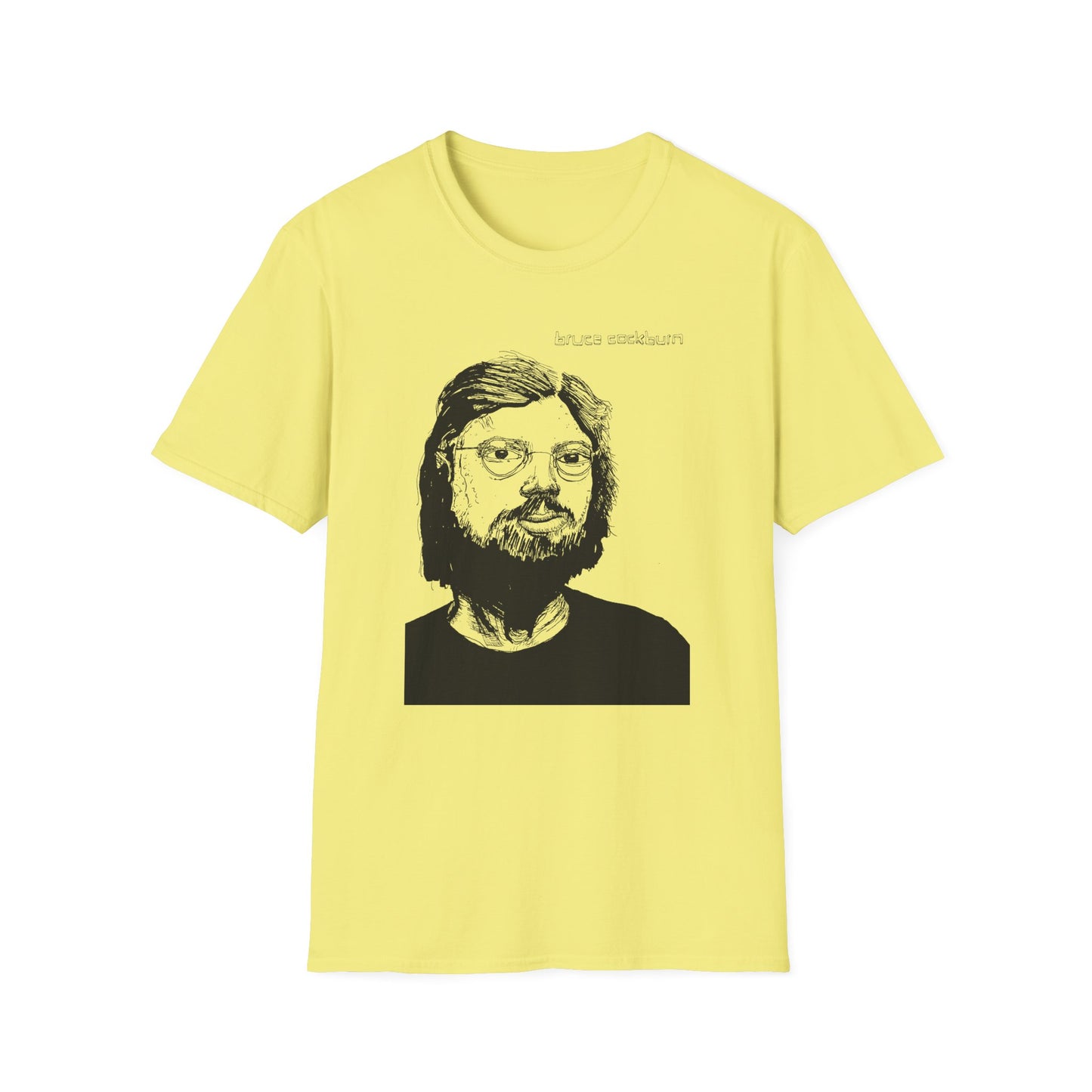 bruce cockburn original drawing tshirt
