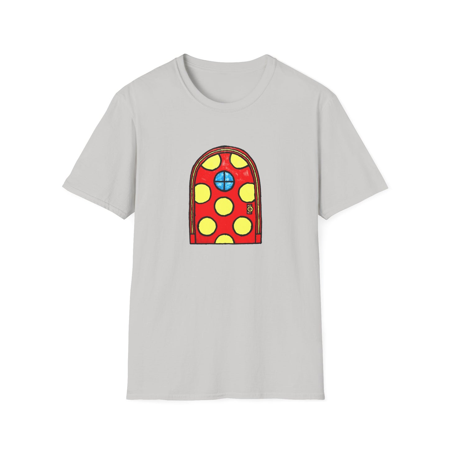 polka dot door original drawing tshirt