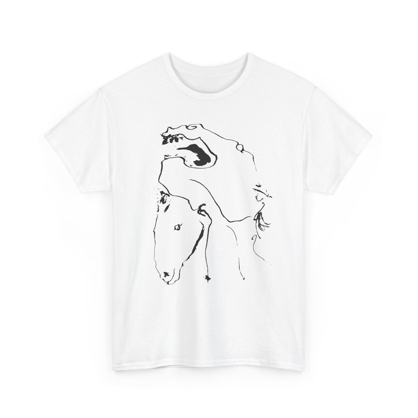 1961 horses lithograph by pablo ruiz picasso custom edit tshirt