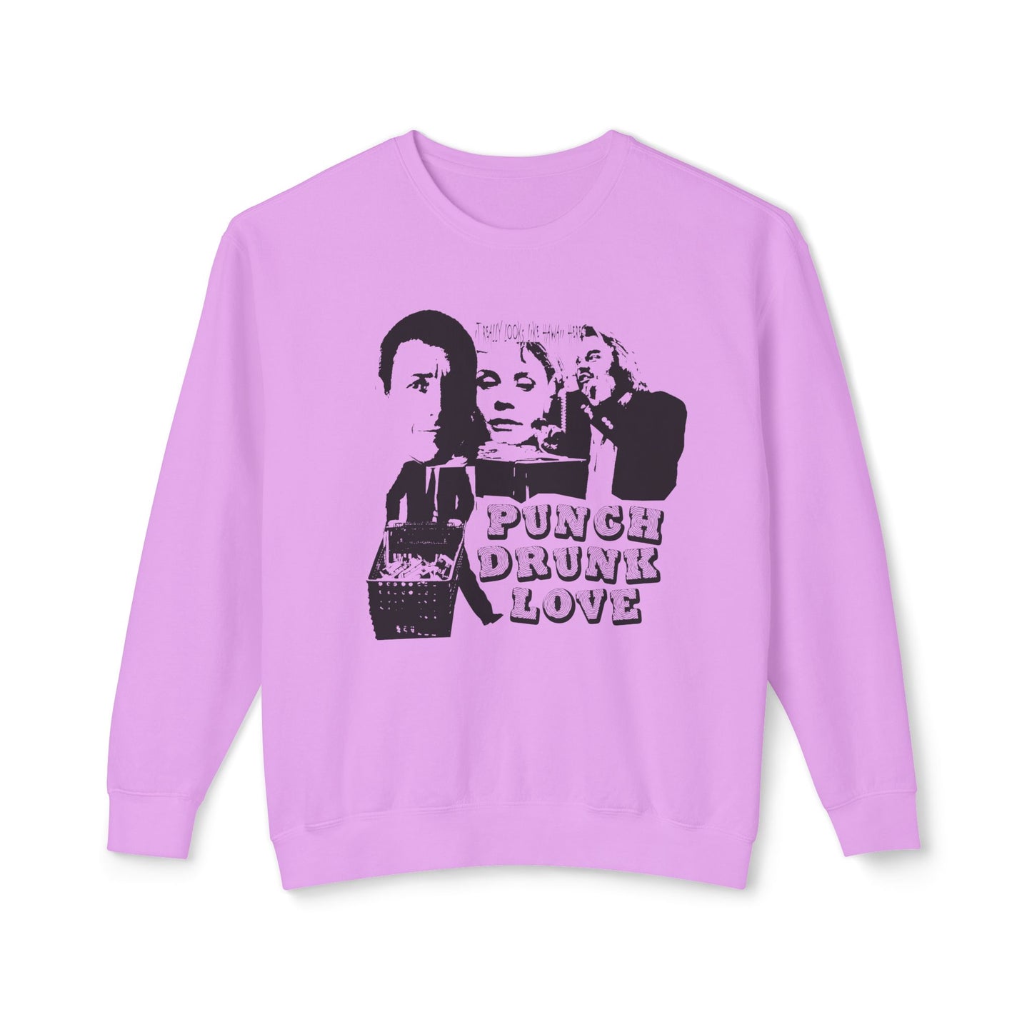 punch drunk love fan art flyer style 100% cotton sweatshirt