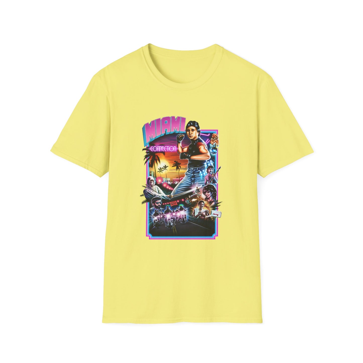 1987 movie miami connection movie poster tshirt