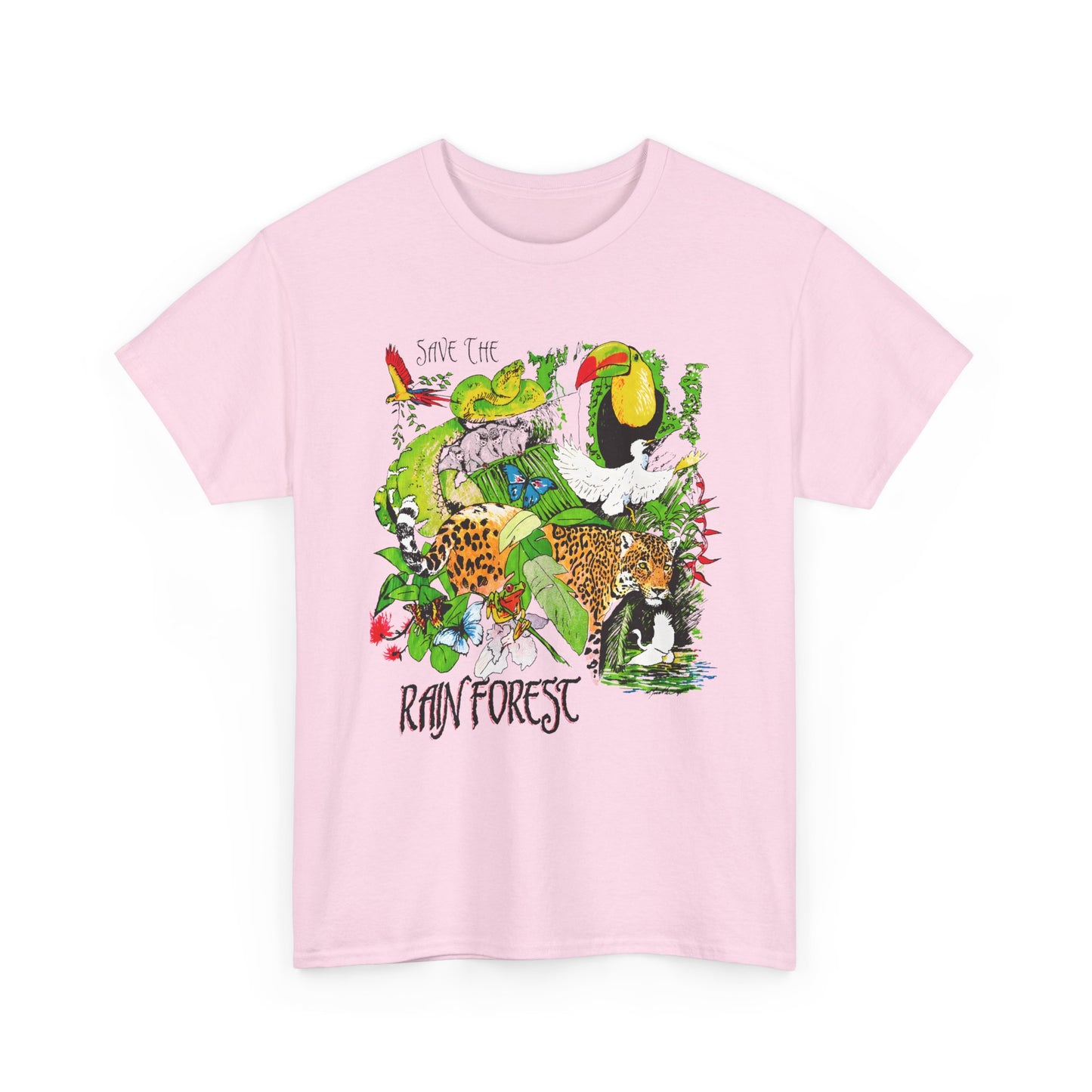 1993 vintage save the rainforest reproduction tshirt