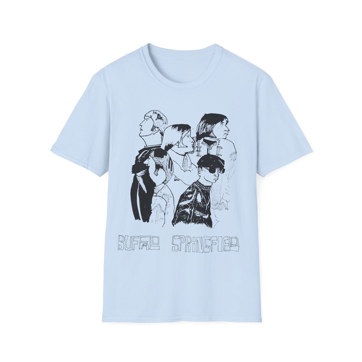 buffalo springfield original fan art drawing tshirt