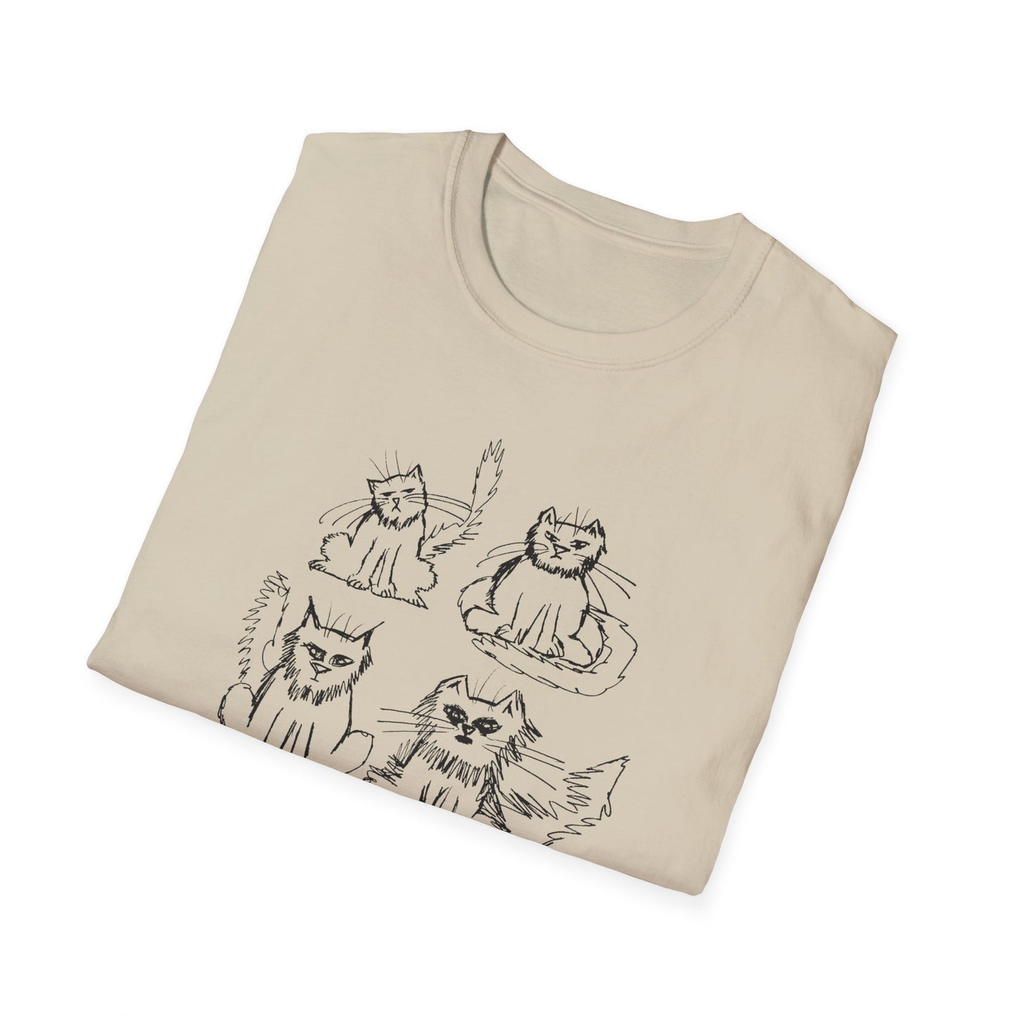 original drawing another six cats tshirt