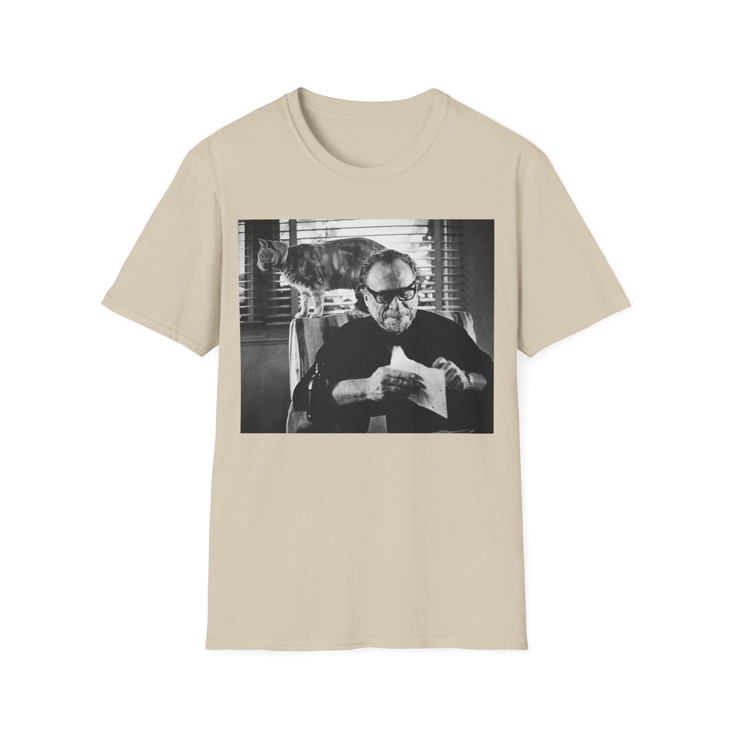 bukowski and butch the cat tshirt