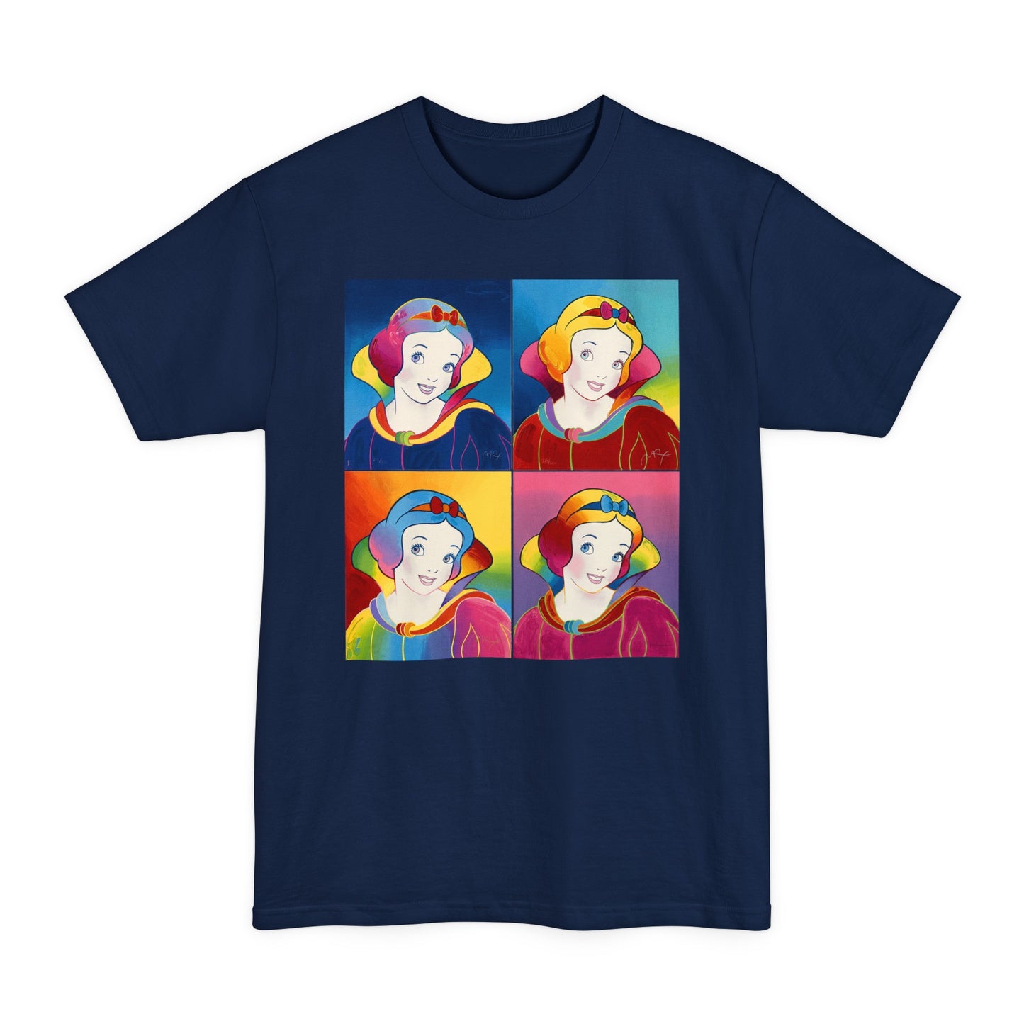 oversized 1996 psychedelic snow white pop culture art by peter max unisex tall beefy tshirt