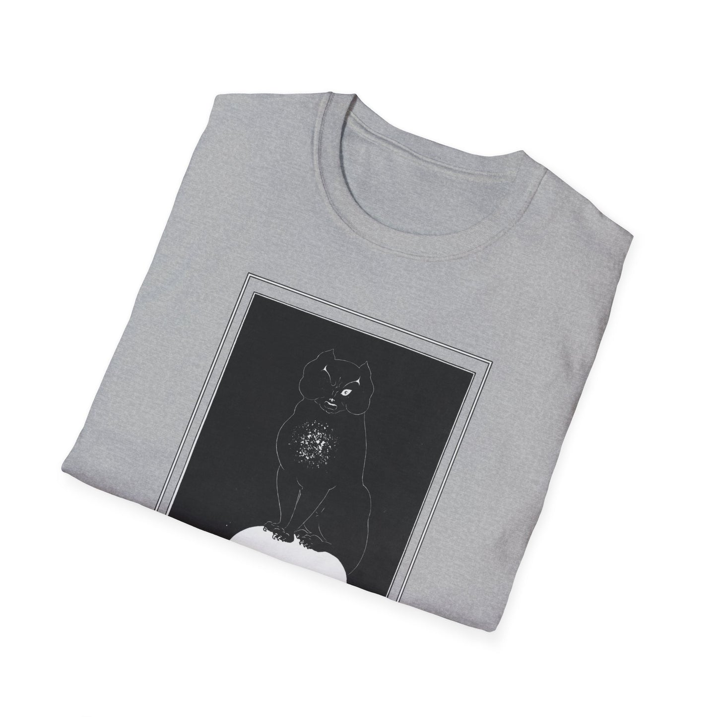 1901 illustration by aubrey beardsley the black cat for the tales of edgar allan poe tshirt