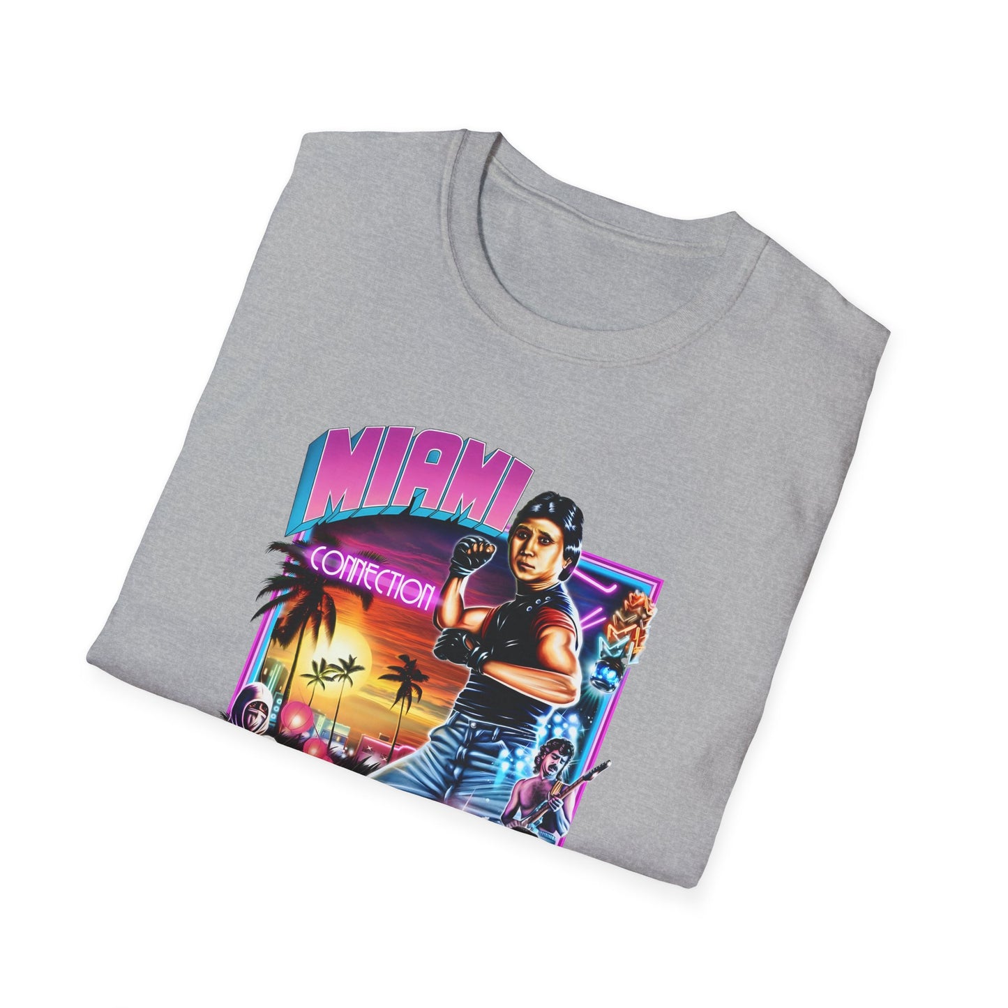 1987 movie miami connection movie poster tshirt