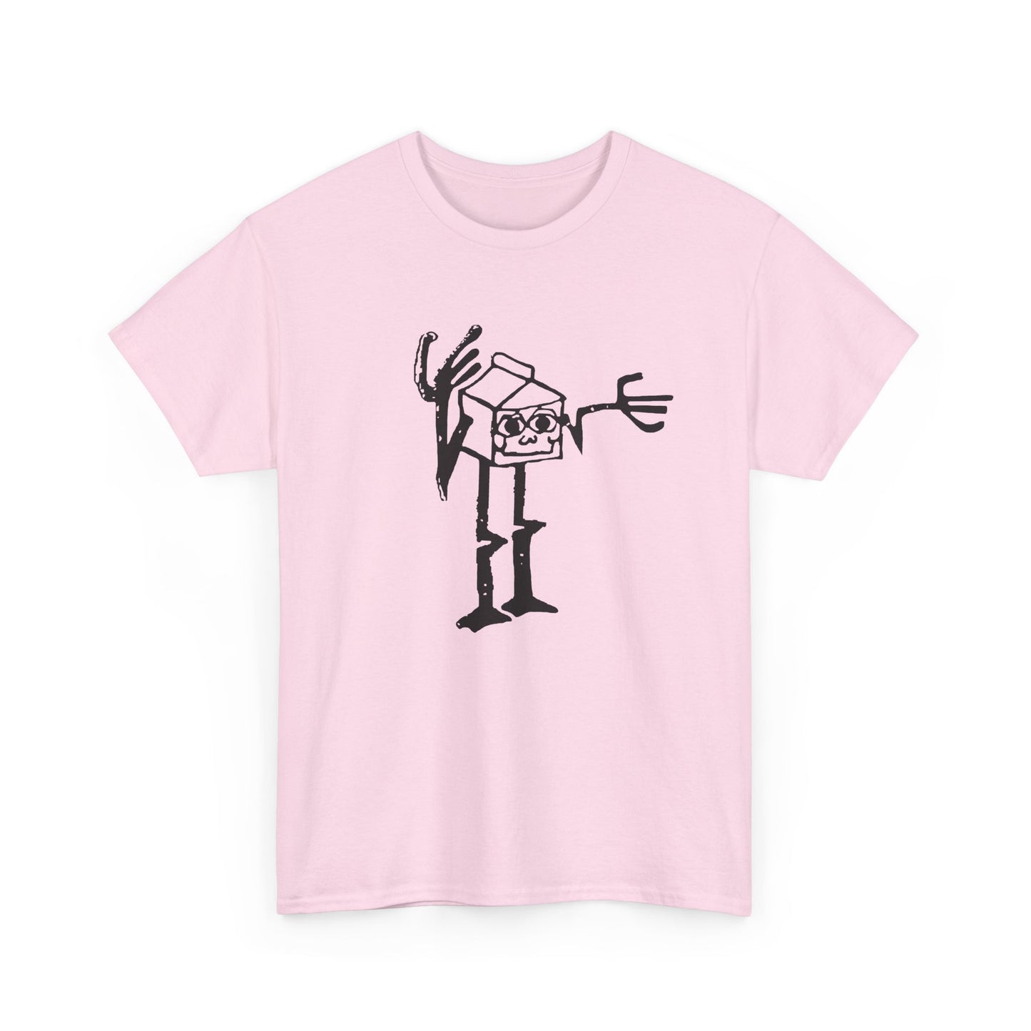 mid 80s anthropomorphic milk carton safety message reproduction tshirt