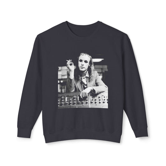 brian eno smoking at the console 100% cotton sweatshirt