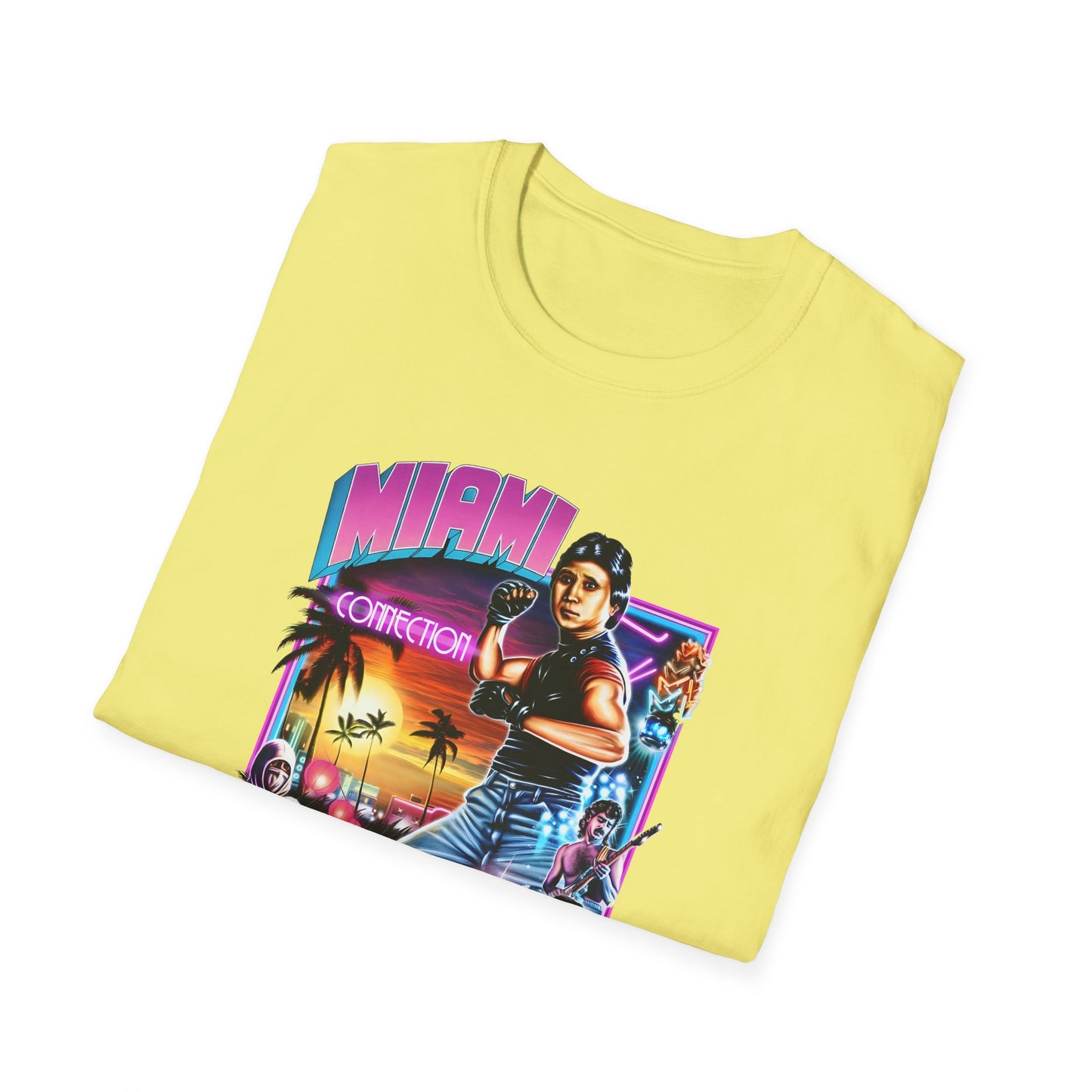1987 movie miami connection movie poster tshirt