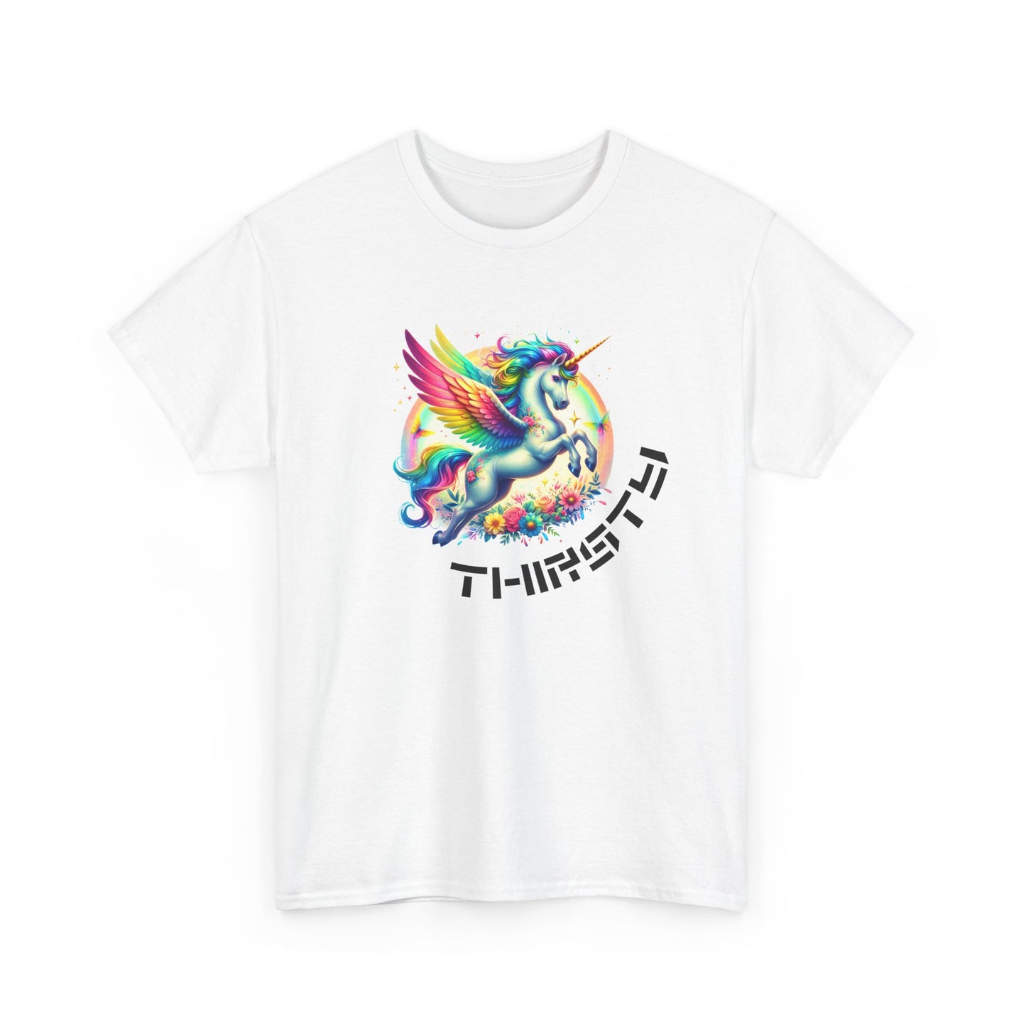 thirsty unicorn tshirt (technically alicorn)
