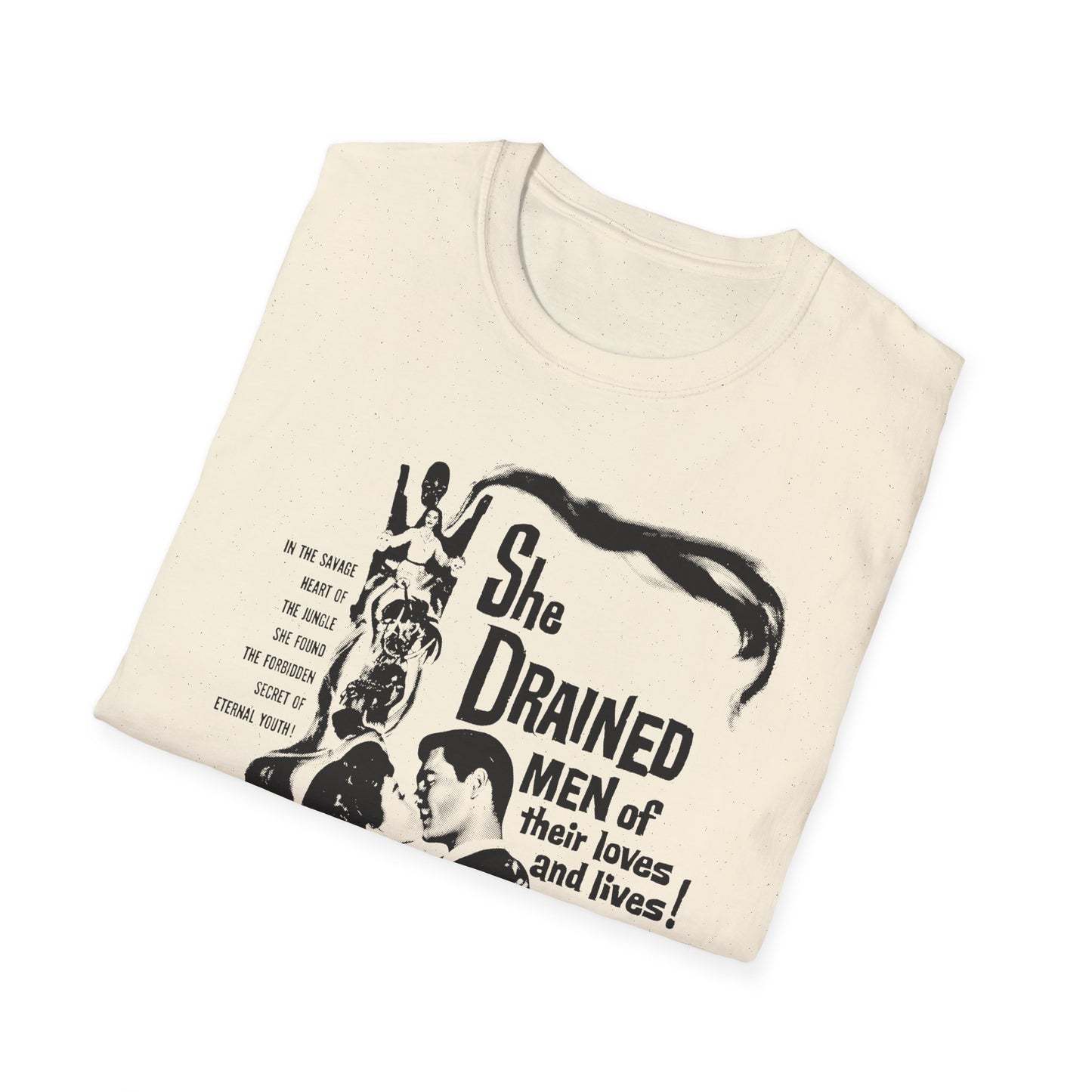 1960 low budget horror rejuvenation film the leech woman movie poster tshirt