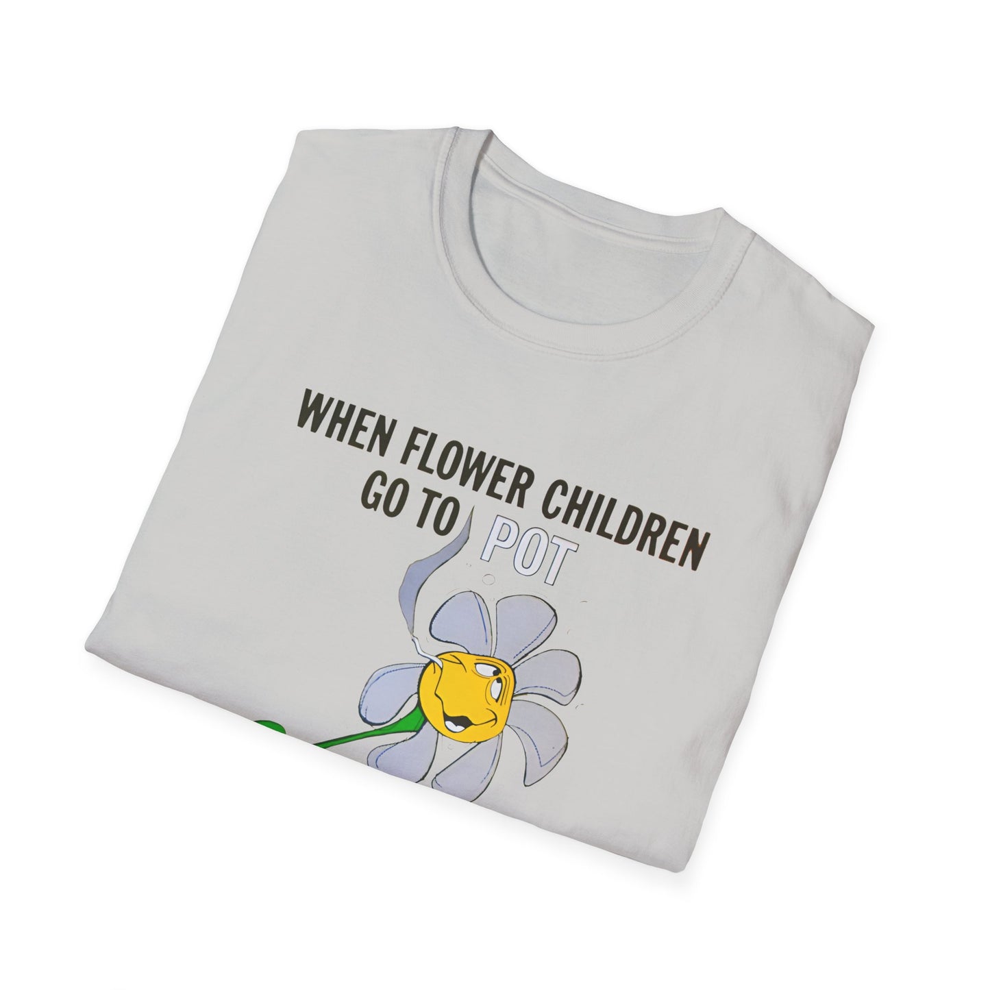 1960s/70s anti drug poster when flower children go to pot, they become blooming idiots? by smartset smarteen s.o.s tshirt