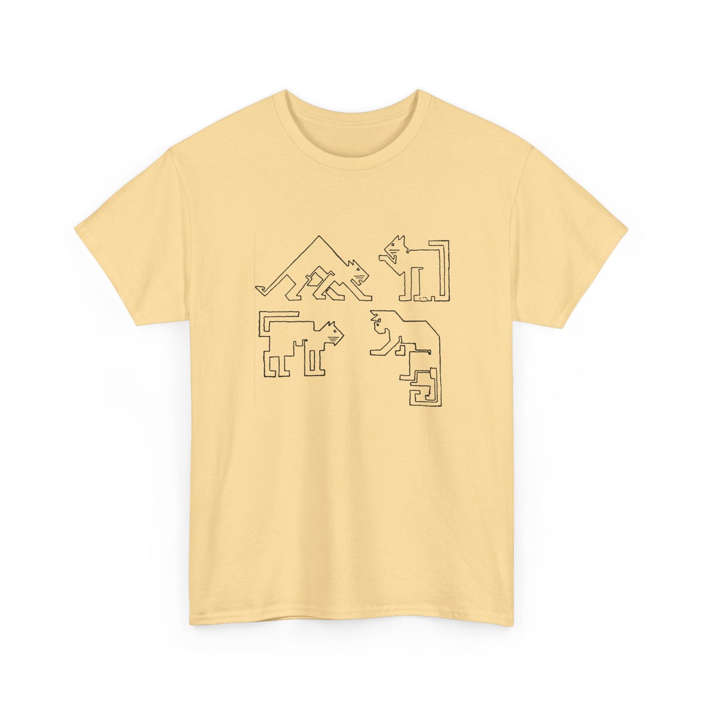 1910 ernest allen batchelder draw a cat using only straight lines reproduction tshirt