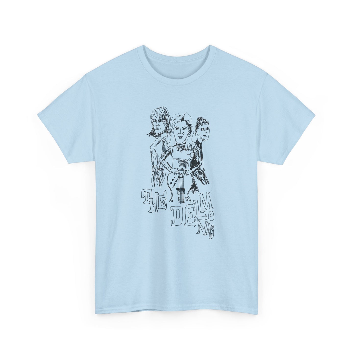 the delmonas medway garage punk fan art sketch tshirt