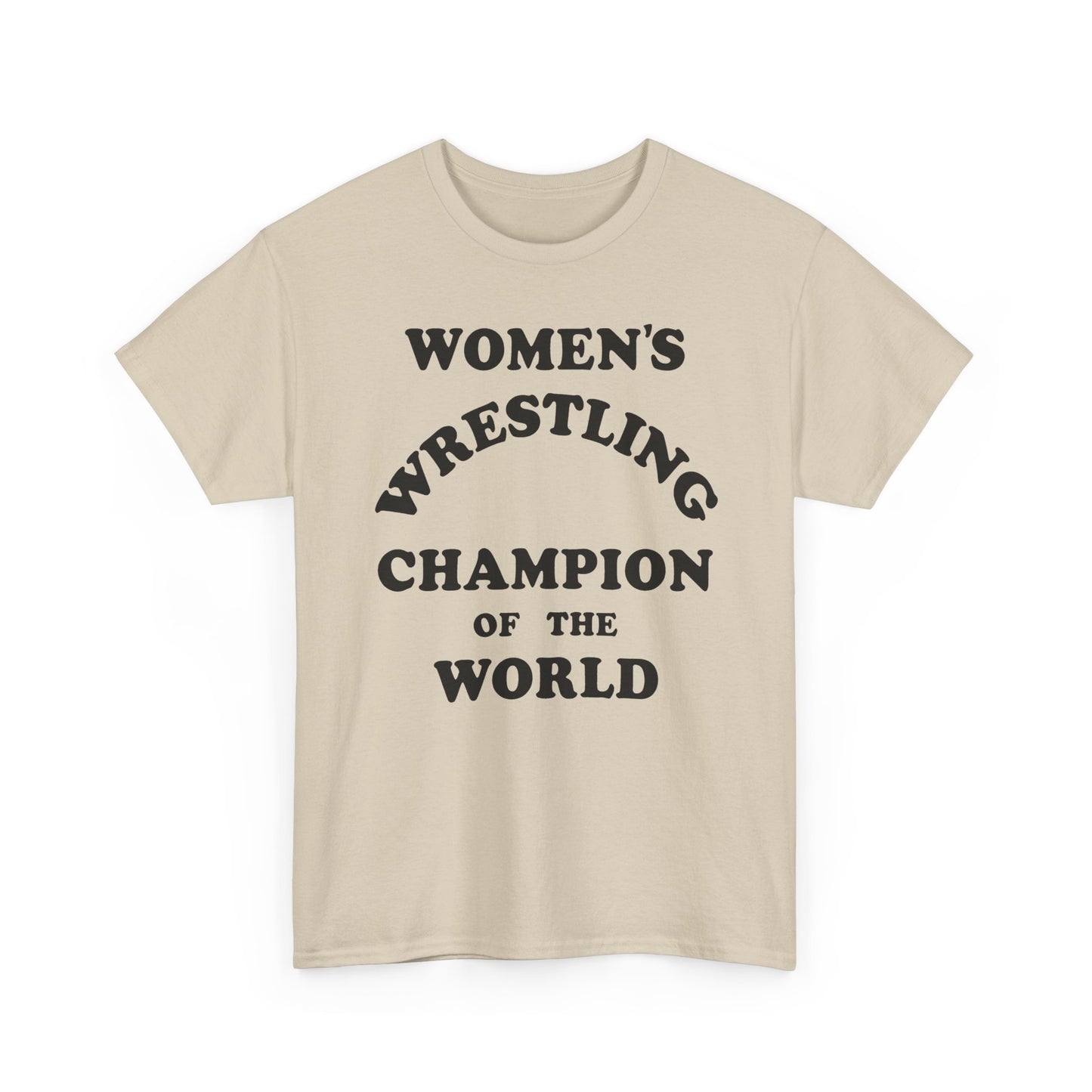 women's wrestling champion of the world as worn by andy kaufman tshirt