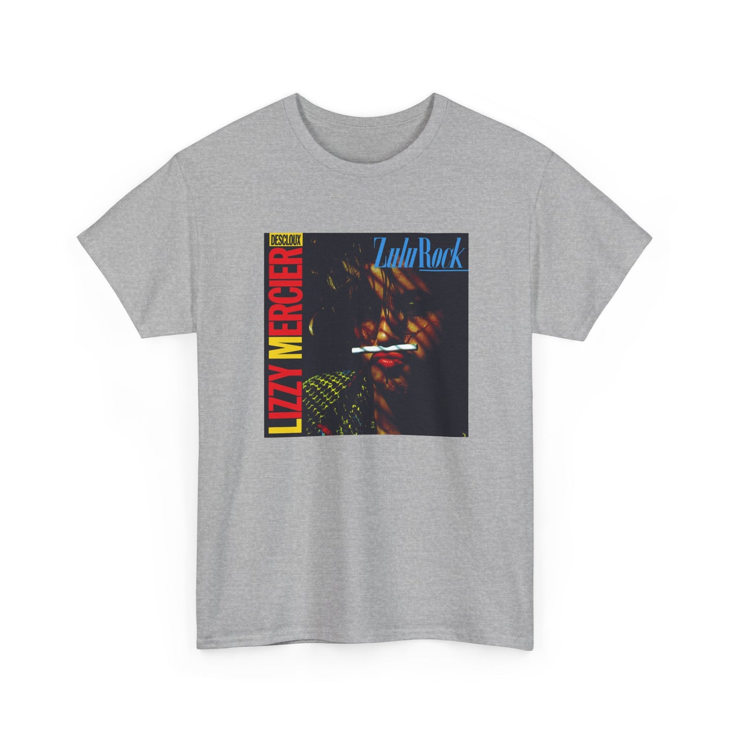 lizzy mercier descloux 1984 zulu rock album cover tshirt